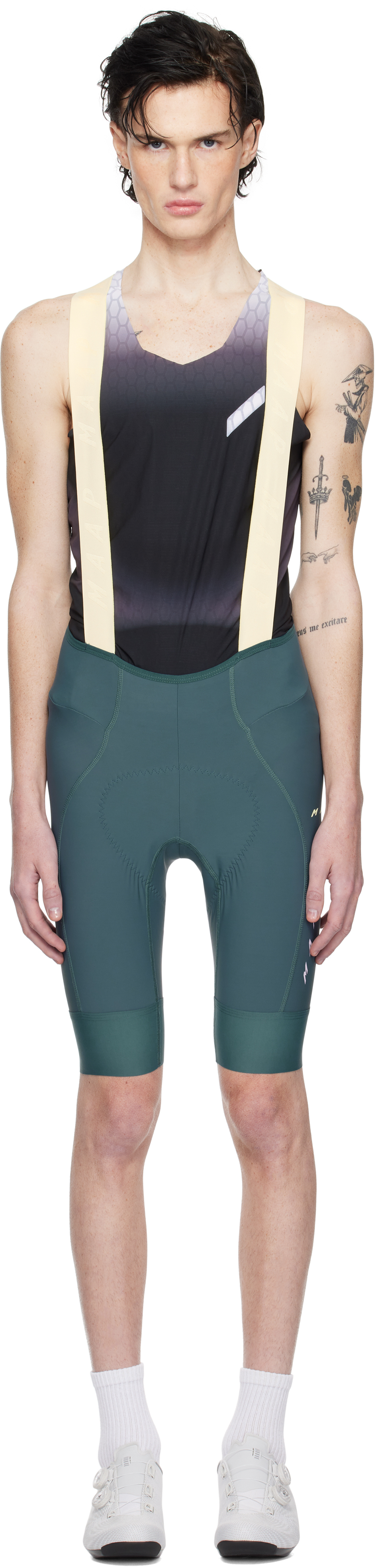 Blue & Yellow Level Team Bib Evo Shorts