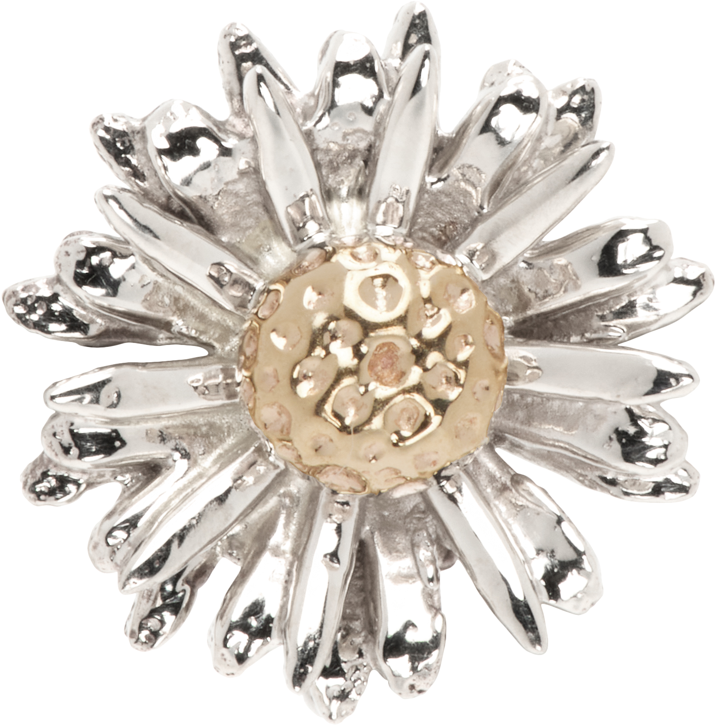 White Gold FLORA Daisy Single Earring