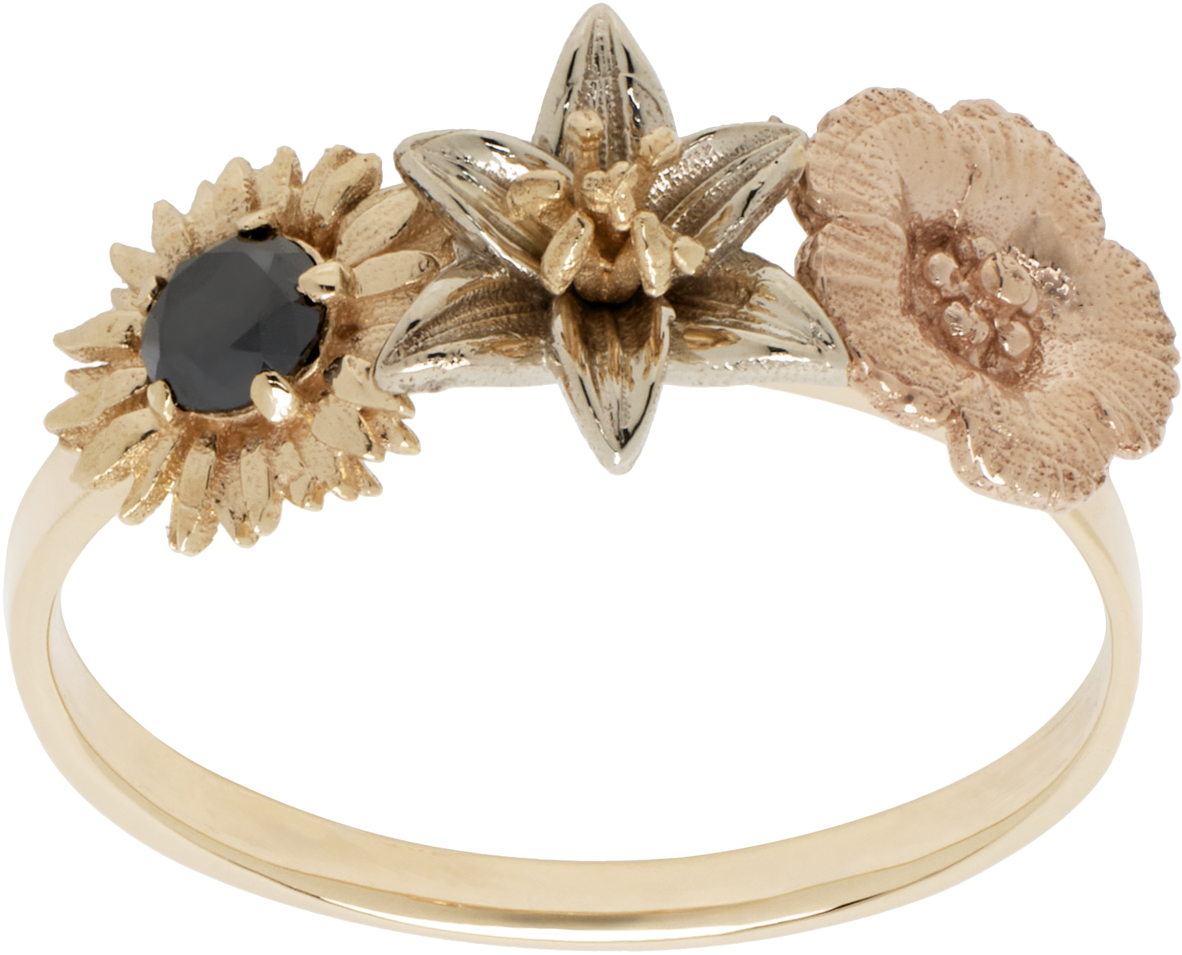 Gold FLORA Maxi Posy Ring