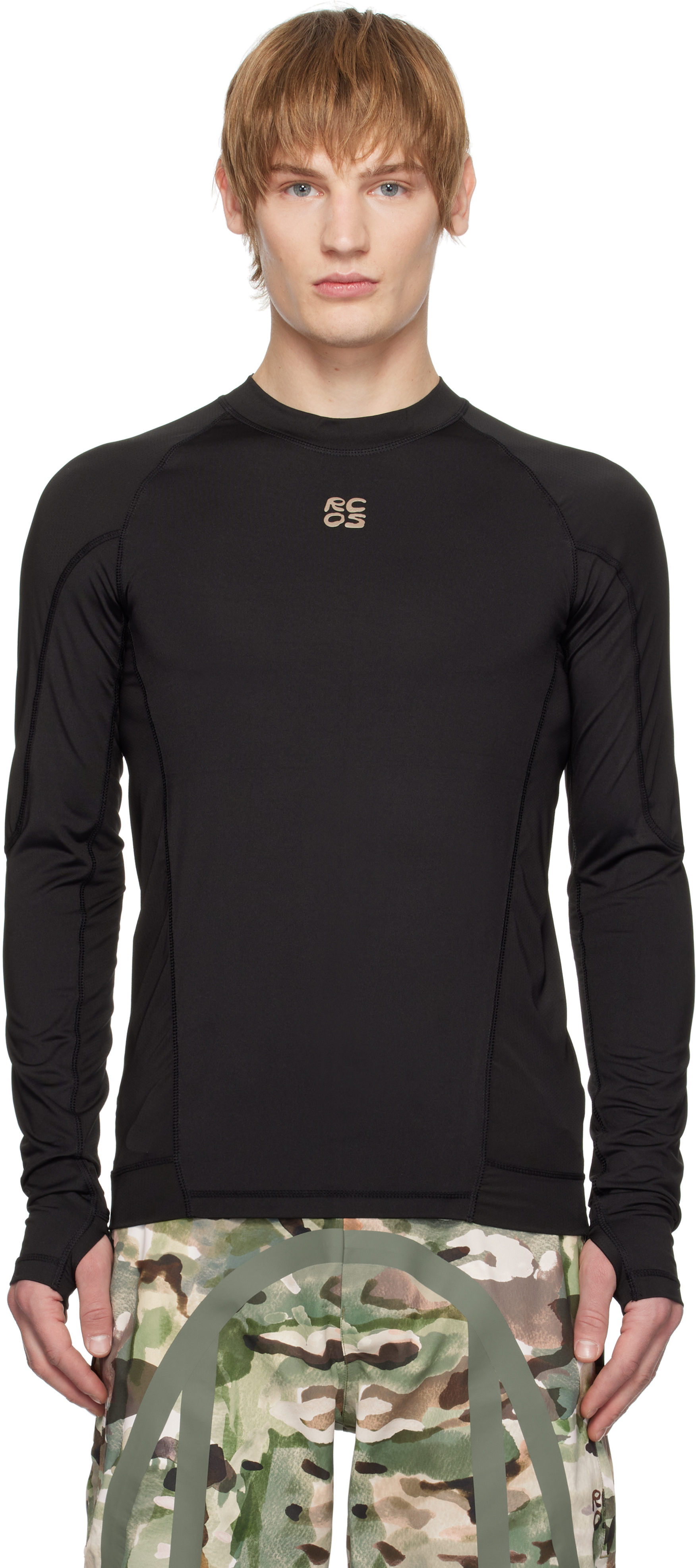 Green 
Black Compression Base Layer T-shirt