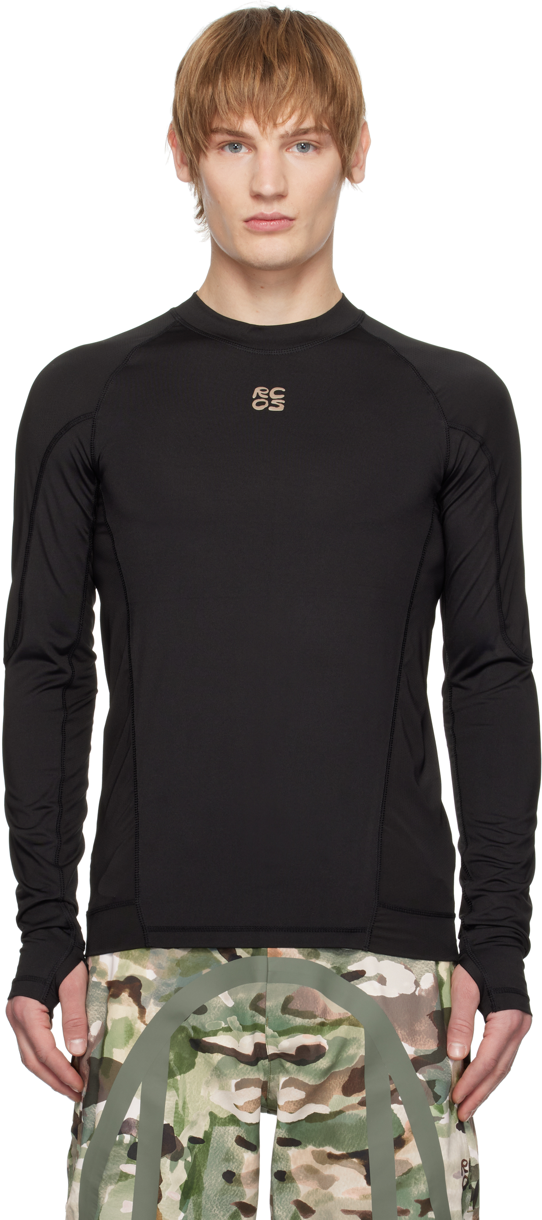 【関税込み】RCOS ブラック Compression Base レイヤー Tシャツ RCOSのブラック Compression Base レイヤー Tシャツがセール中