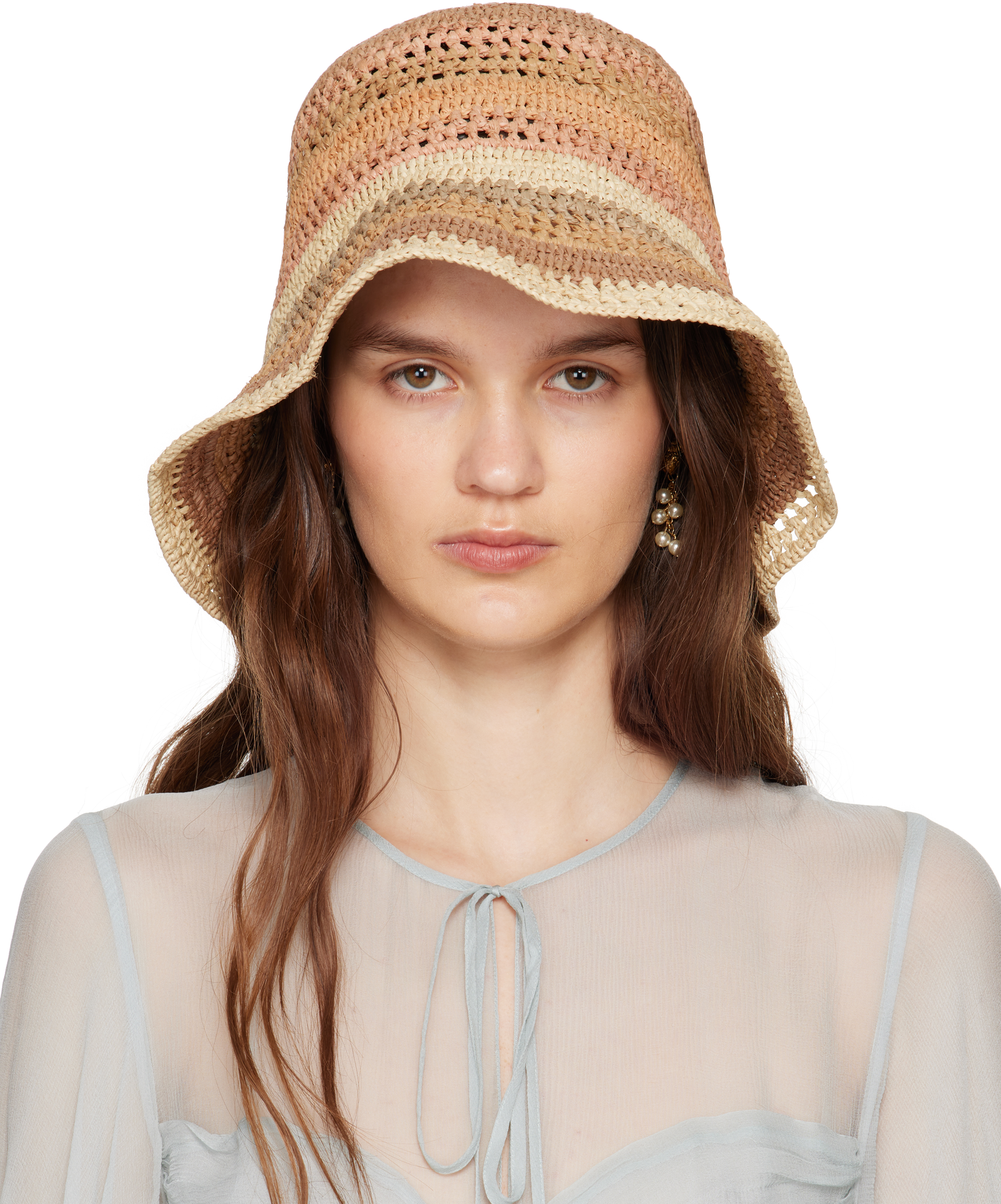 Chloé ベージュ バケットハット 今期新作帽子 Chloé ベージュ バケットハット 今期新作帽子 Chloé ベージュ