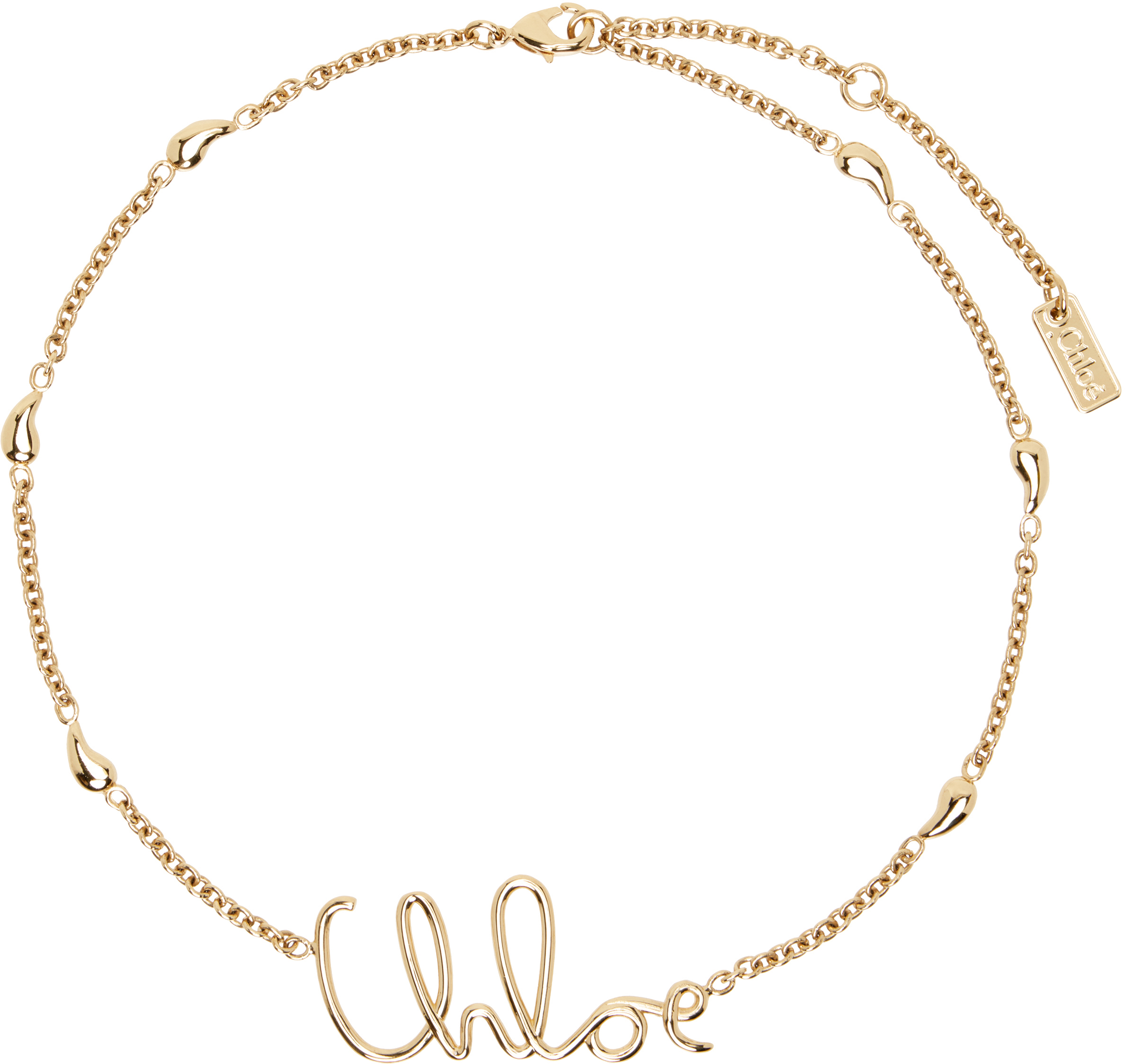 Chloé: ゴールド The Chloé Iconic ネックレス | SSENSE 日本