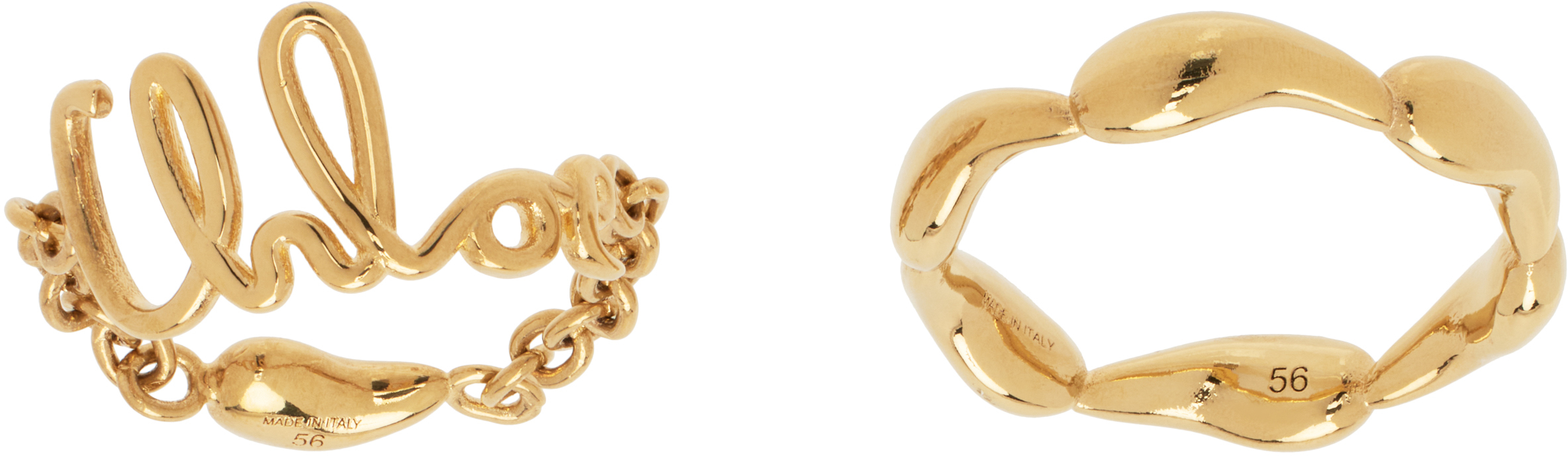 Chloe ゴールド The Chloe Iconic リングセット Chloé The Chloé Iconic Ring | Chloé LR