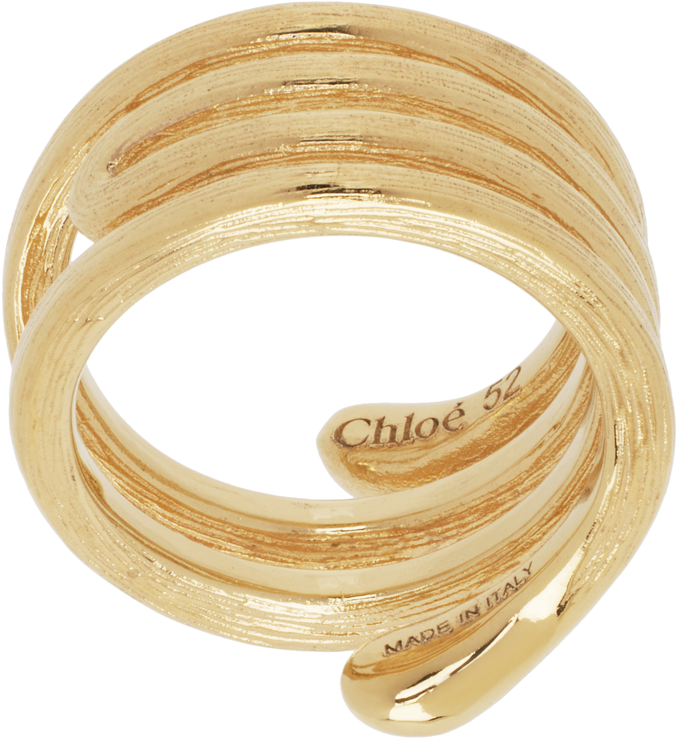 Chloe ゴールド The Chloe Eclectic リング Chloé: Gold 'The Chloé Eclectic' Ring | SSENSE