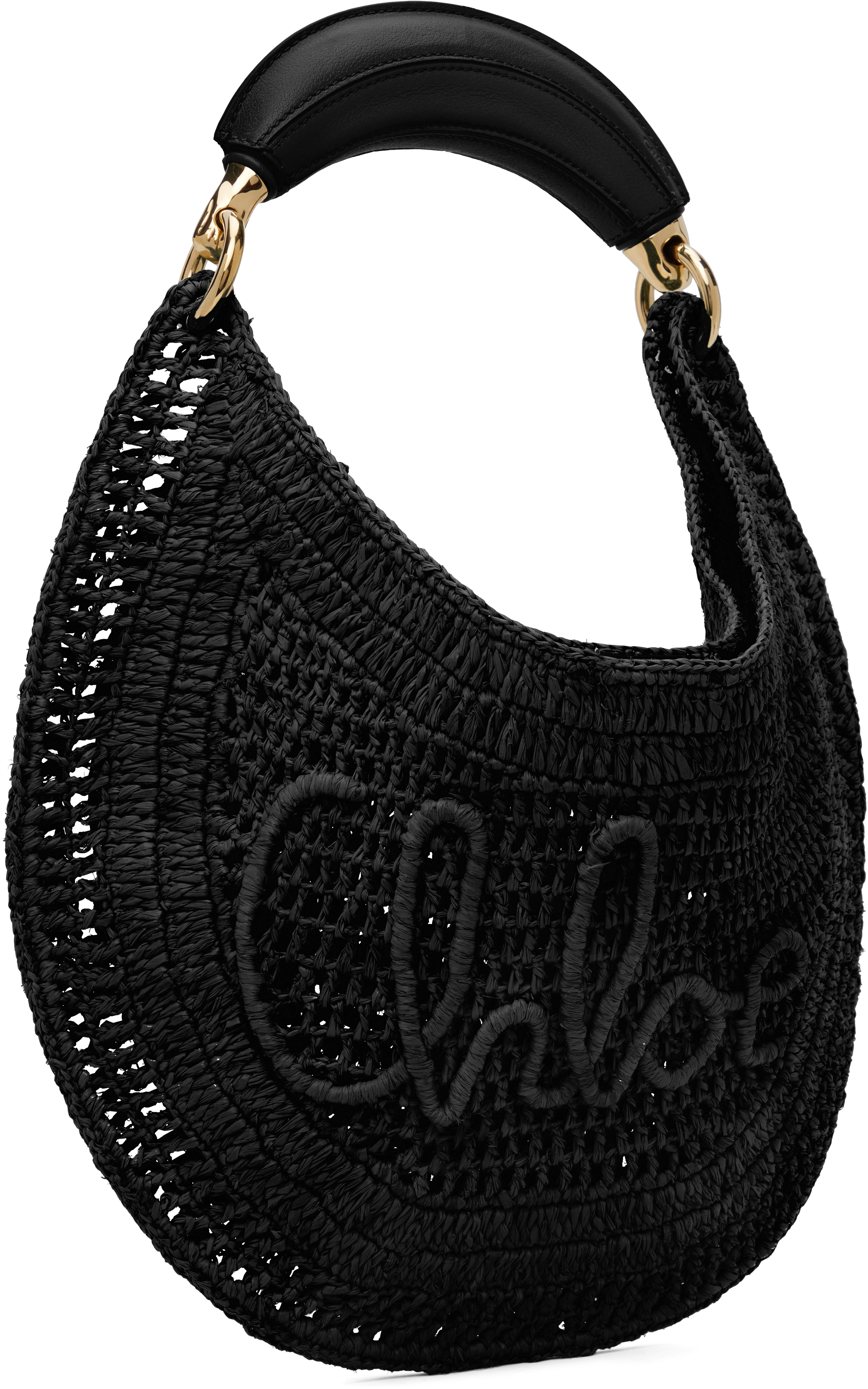 Chloé Black Made For A Woman Edition Summer Banana Bag In 001 Black