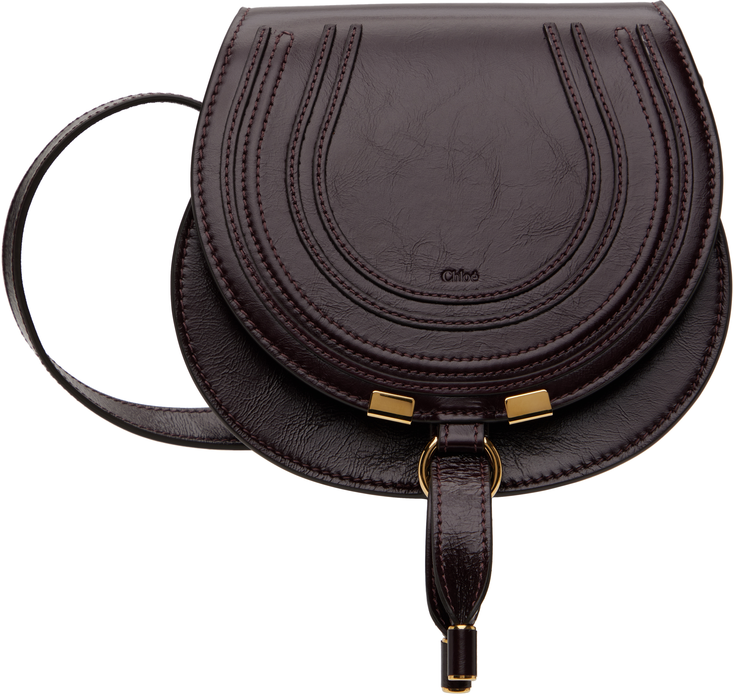Sac à Main Chloé Marcie En Cuir Marron - Neuf Avec étiquettes - Style Bandoulière Tendance