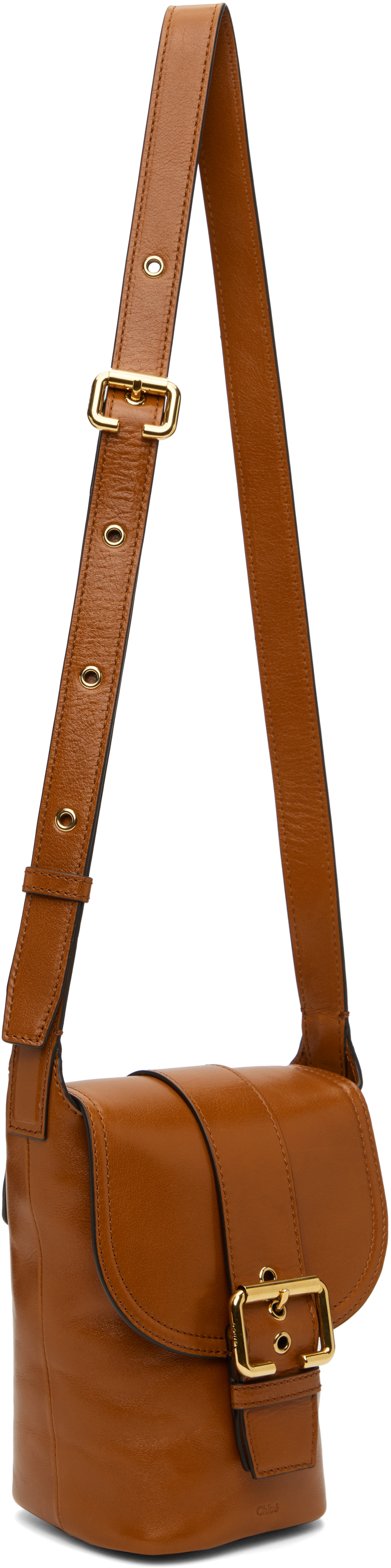 Shop Chloé Tan Mini Camera Bag In 26m Clay Brown