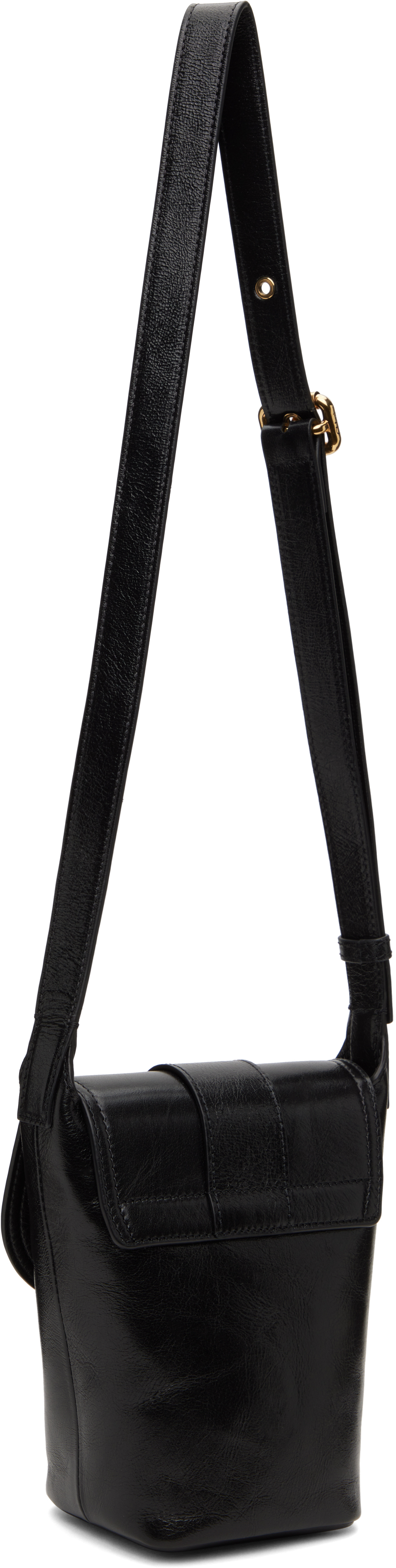 Chloé Womens Camera Mini Leather Crossbody Bag Black In 001 Black
