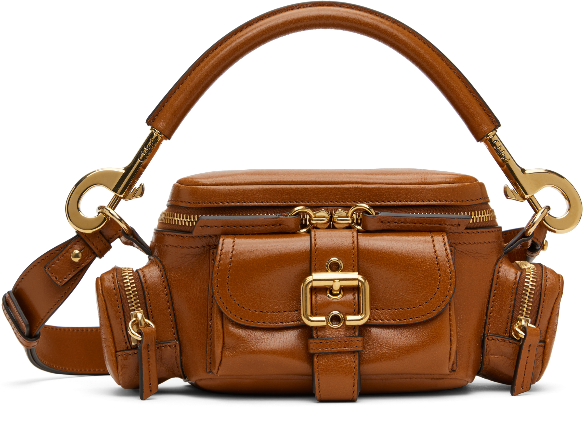 Shop Chloé Tan Small Camera Bag In 26m Clay Brown