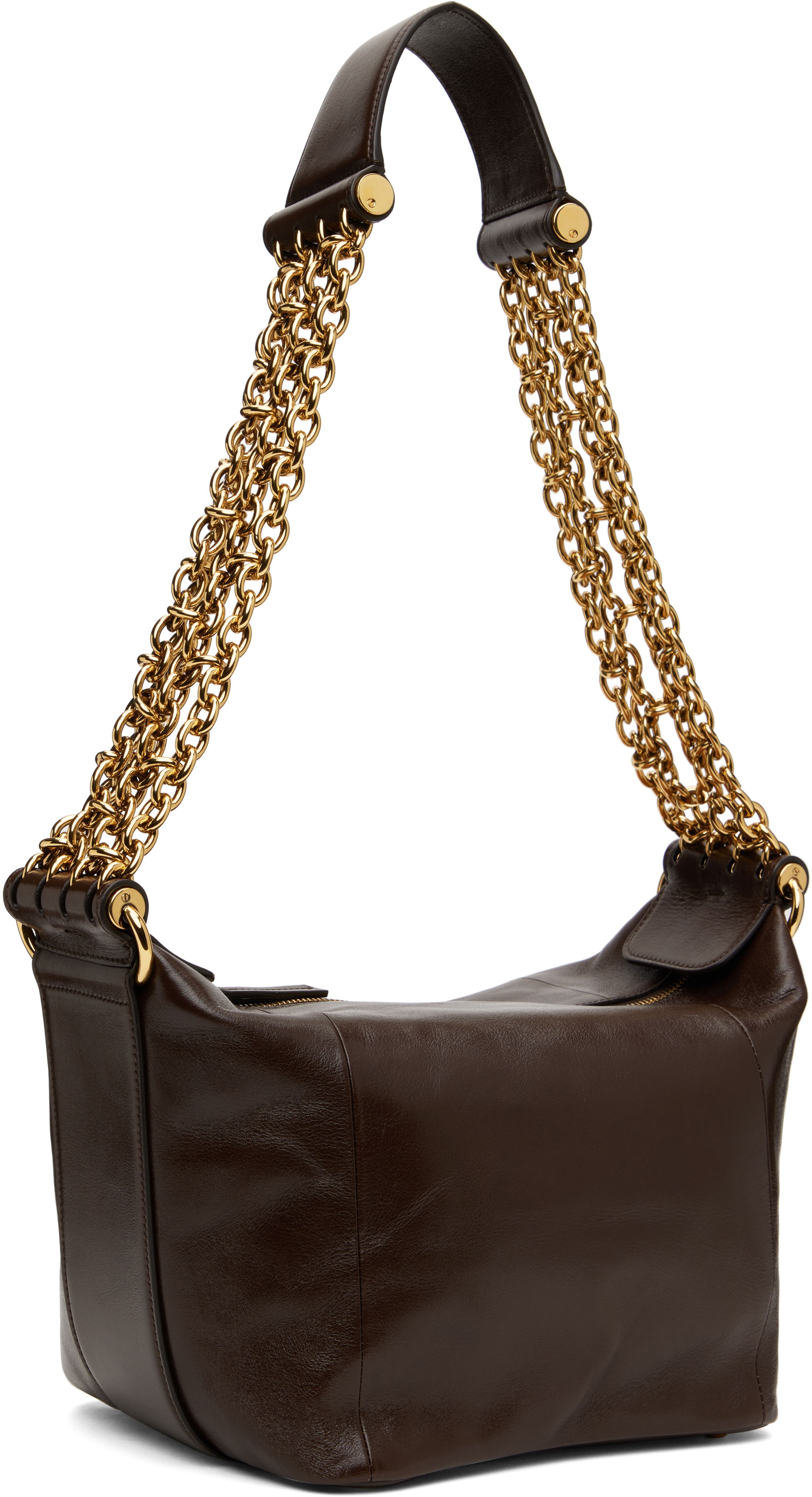 Chloé Camera Small Leather Shoulder Bag In 24x Kohl Brown