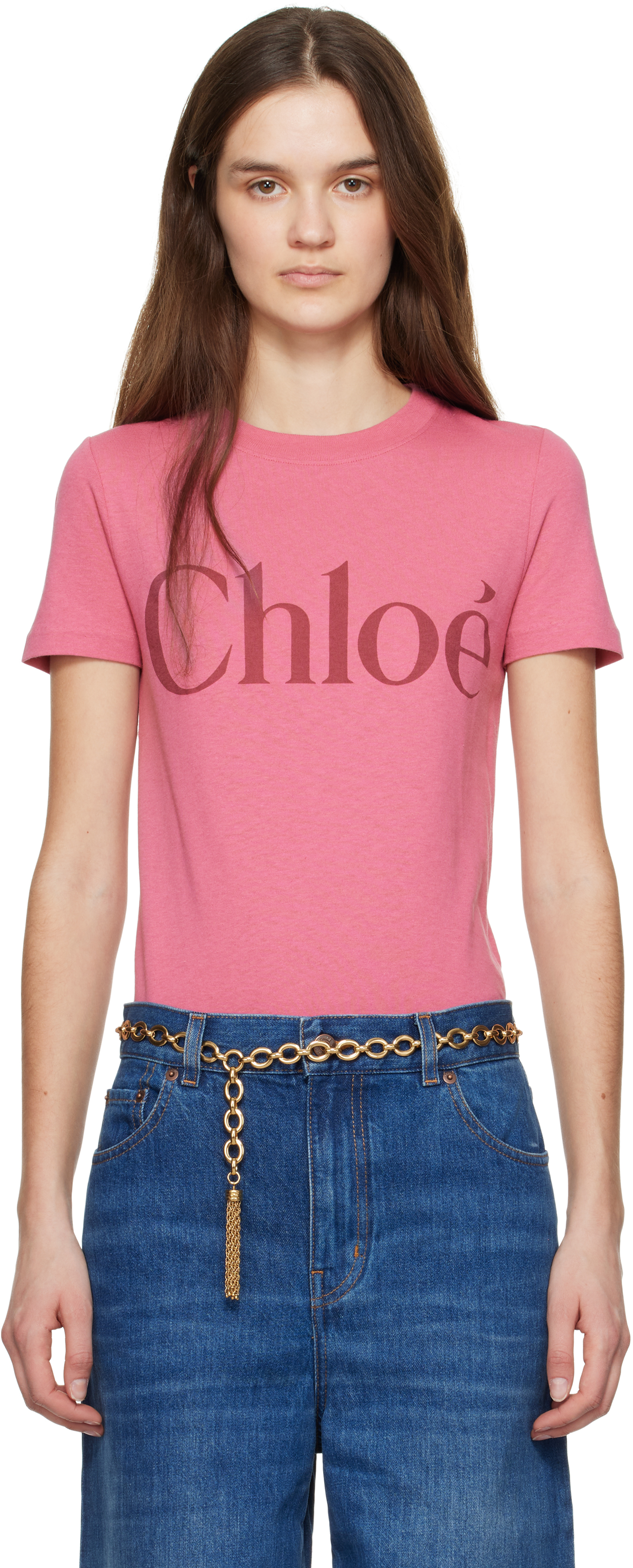 Pink Baby Fit Logo T-shirt