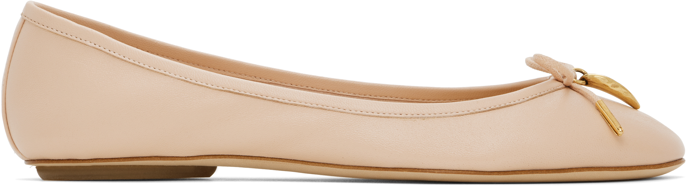 【送料&関税込】ChloAC iris Bow Ballet Flats Chloé - Iris Ballerina Flat in Blushy Beige | Mitchell Stores