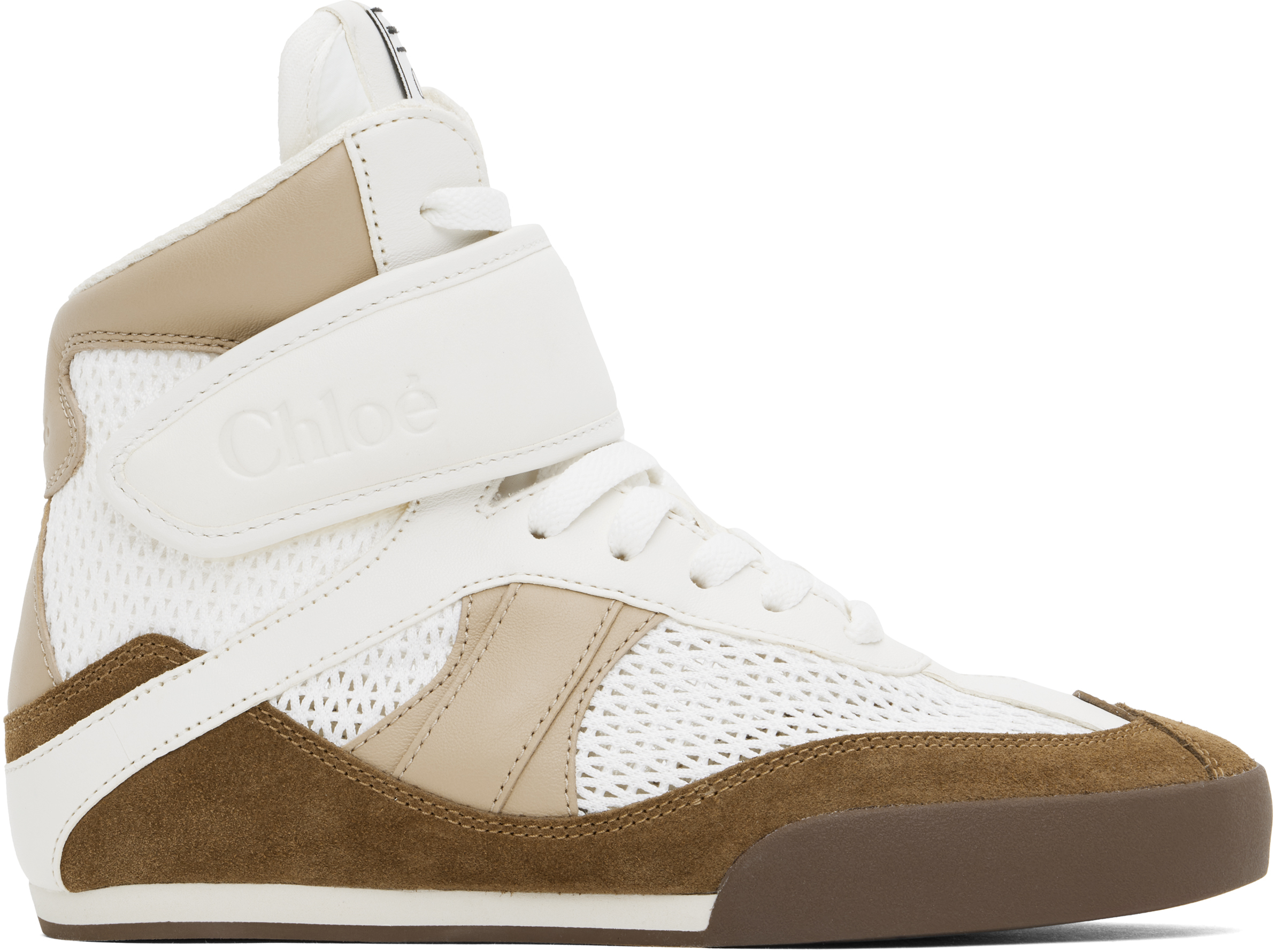 Chloé White 
Brown 
Chloé Kick
 Sneakers