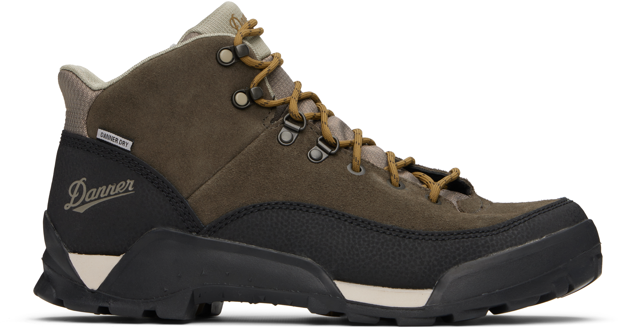 Black & Khaki Panorama Mid Boots