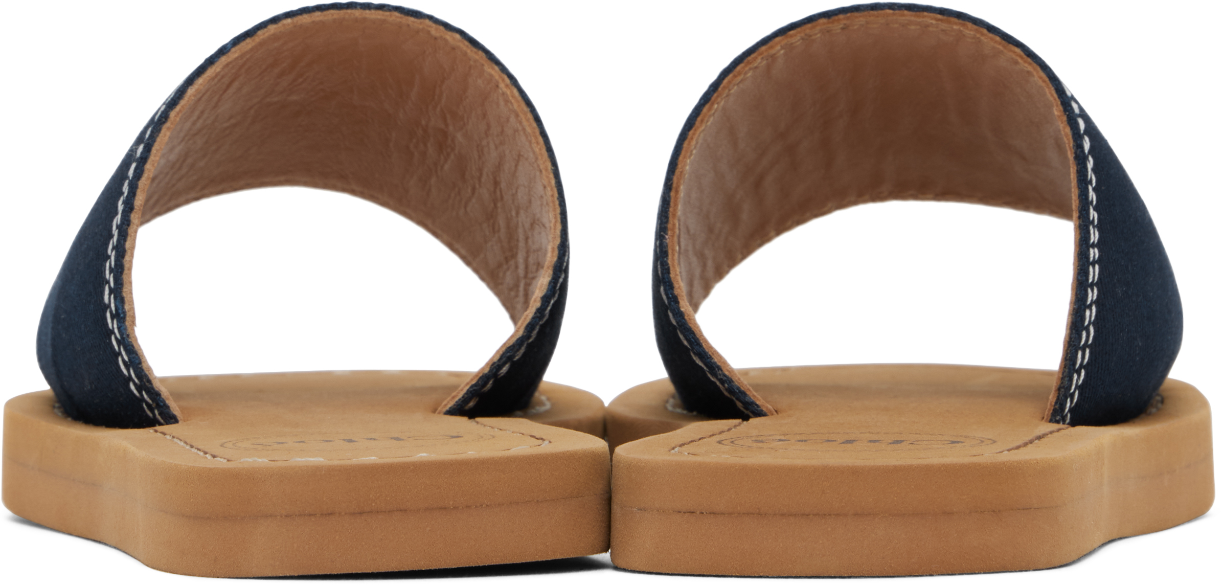 Chloé Kids Navy '' Slides In 859 Navy