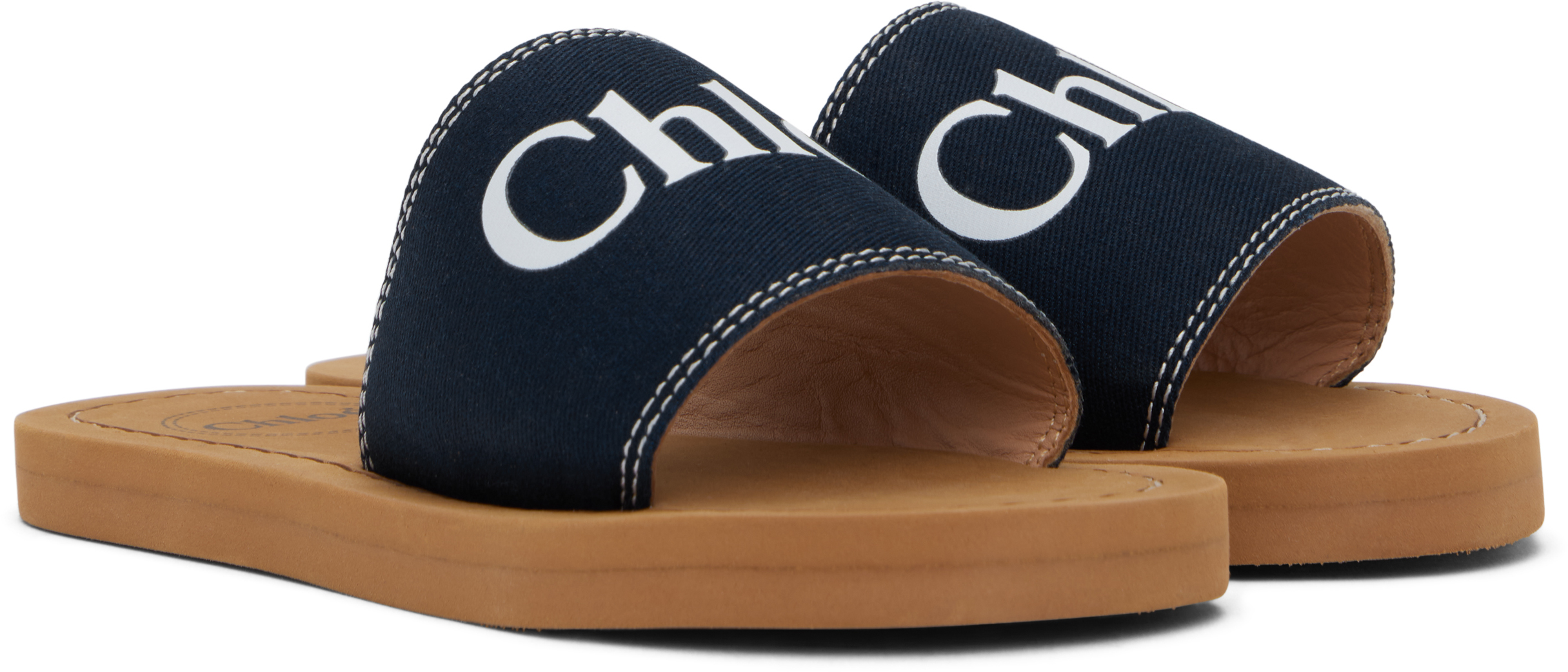 Chloé Kids Navy '' Slides In 859 Navy