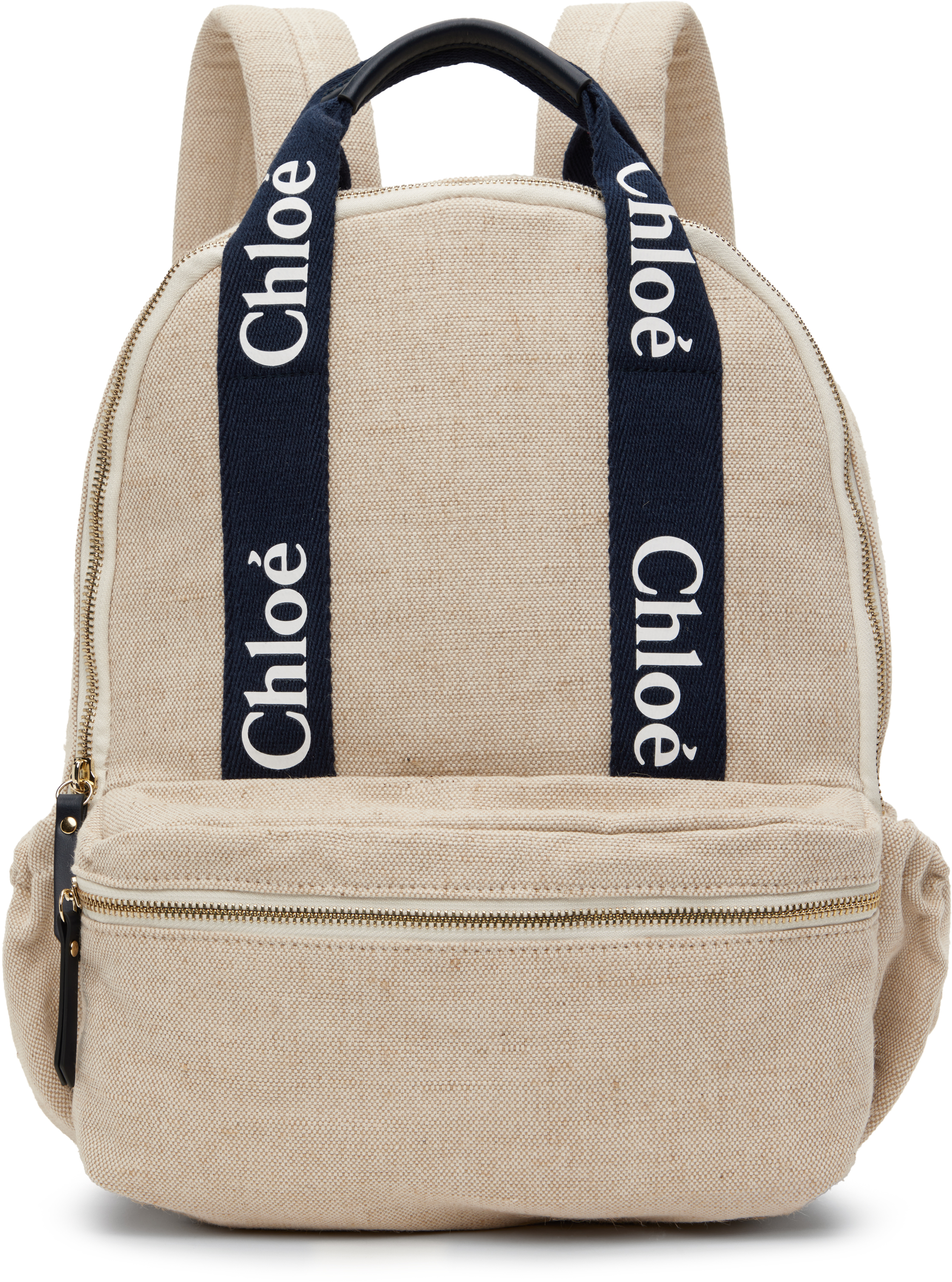 Chloé Kids Beige & Navy '' Backpack In Z40 Unique
