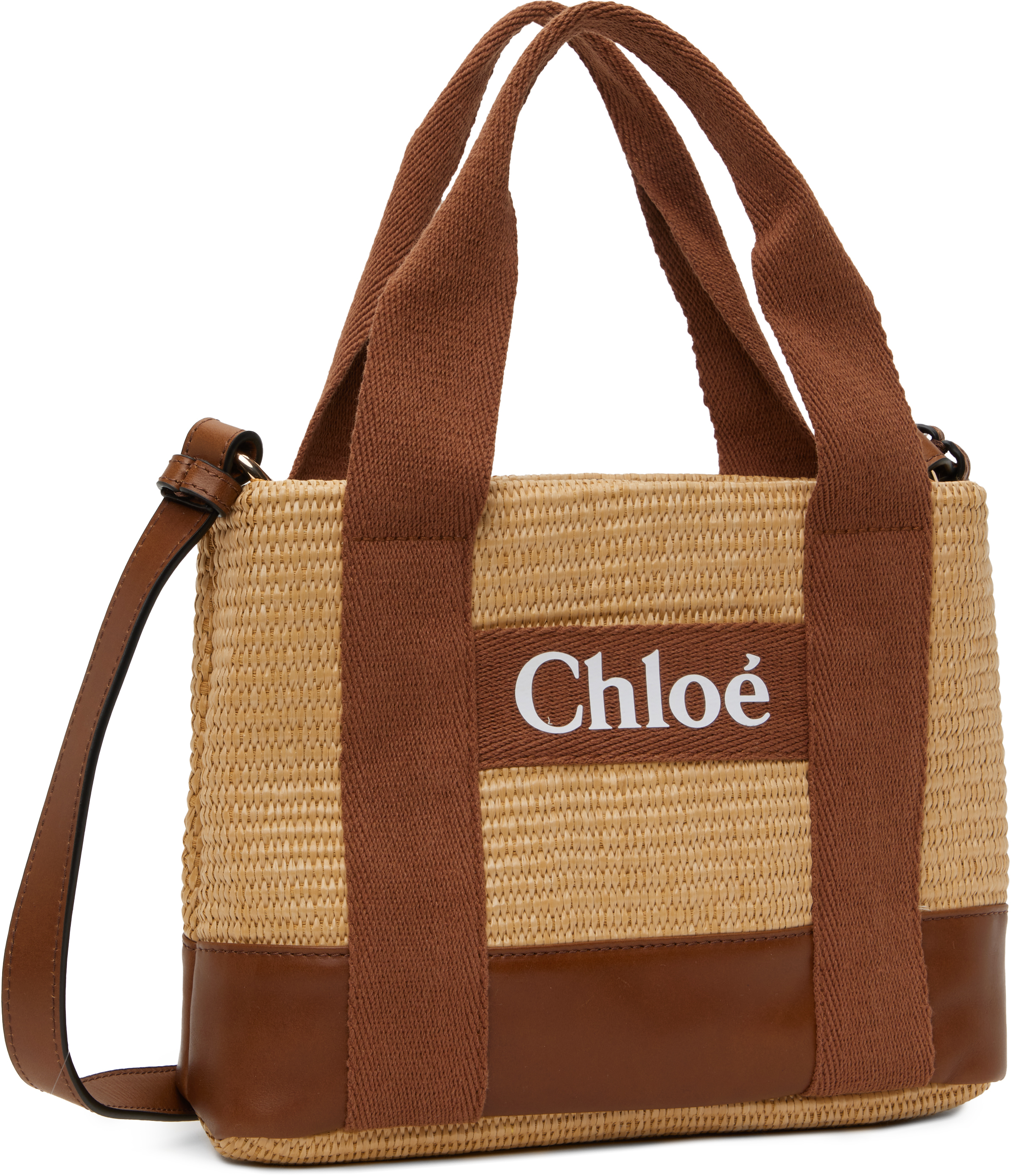 Chloé Kids Beige & Brown Shoulder Bag In 239 Stone