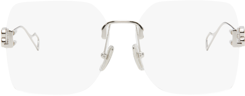 Silver Rimless Glasses