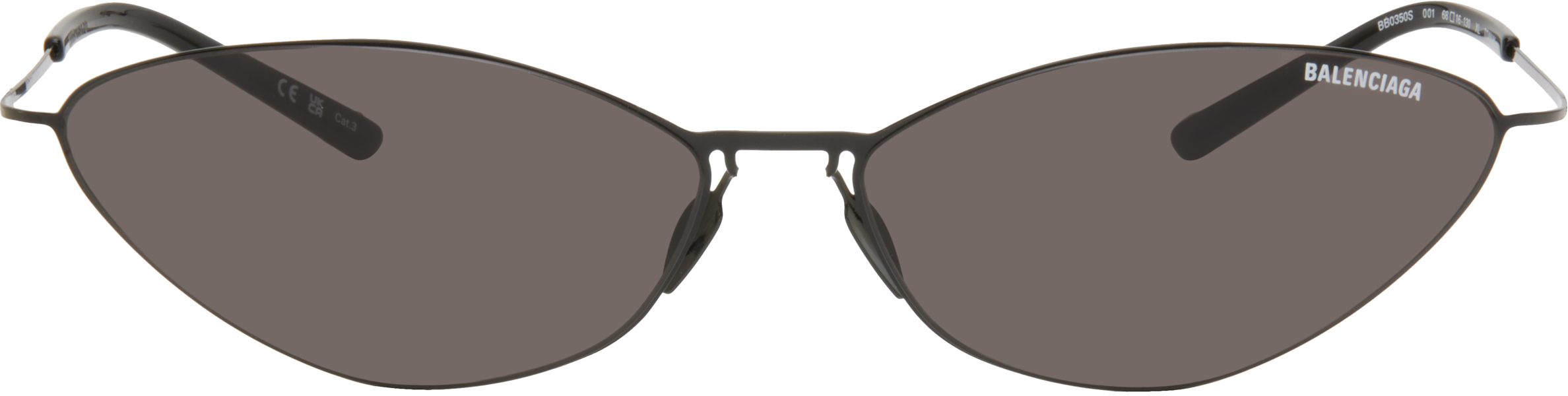 【関税込み】Balenciaga ブラック Malibu サングラス Balenciaga: Black Malibu Sunglasses | SSENSE
