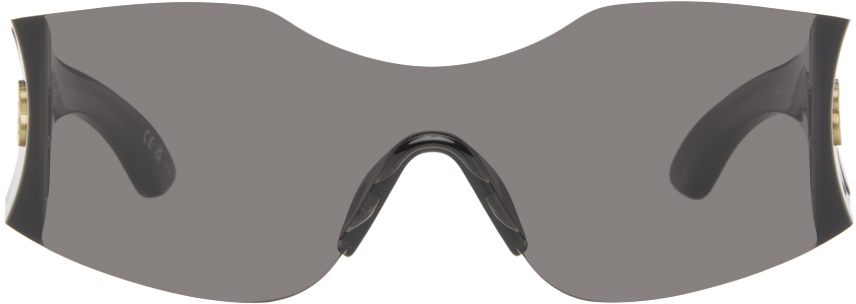 Shop Balenciaga Gray Hourglass Sunglasses In 001 Grey