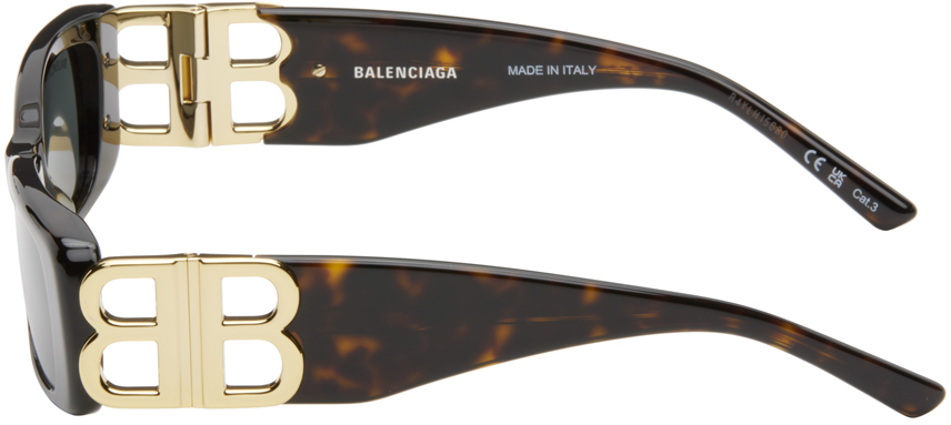 Balenciaga Grey Rectangular Ladies Sunglasses Bb0096s 002 51 In 002 Havana