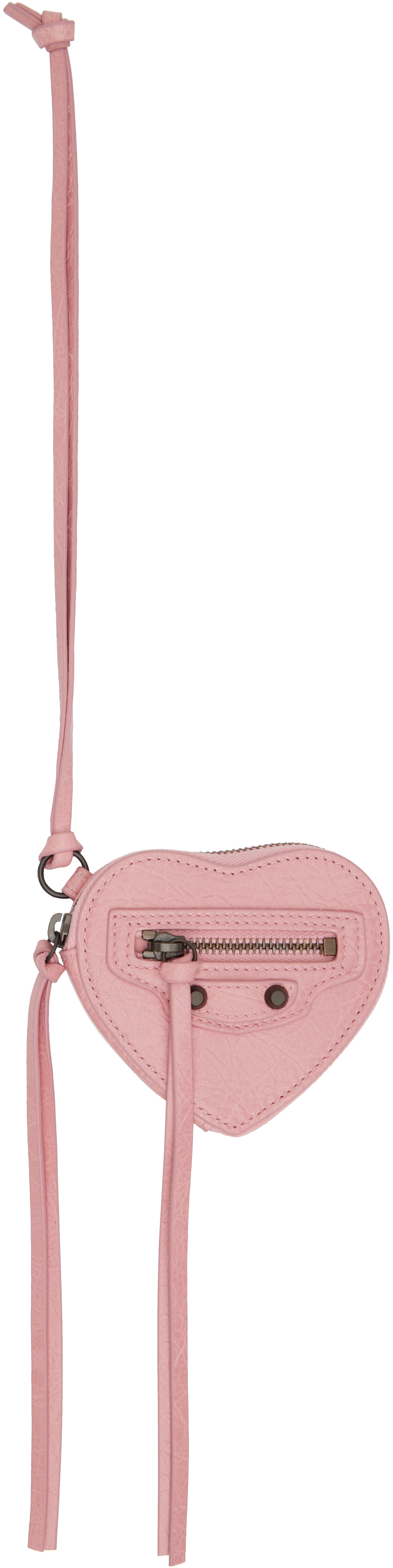 Pink 'Le City' Charm Heart Box Bag Charm