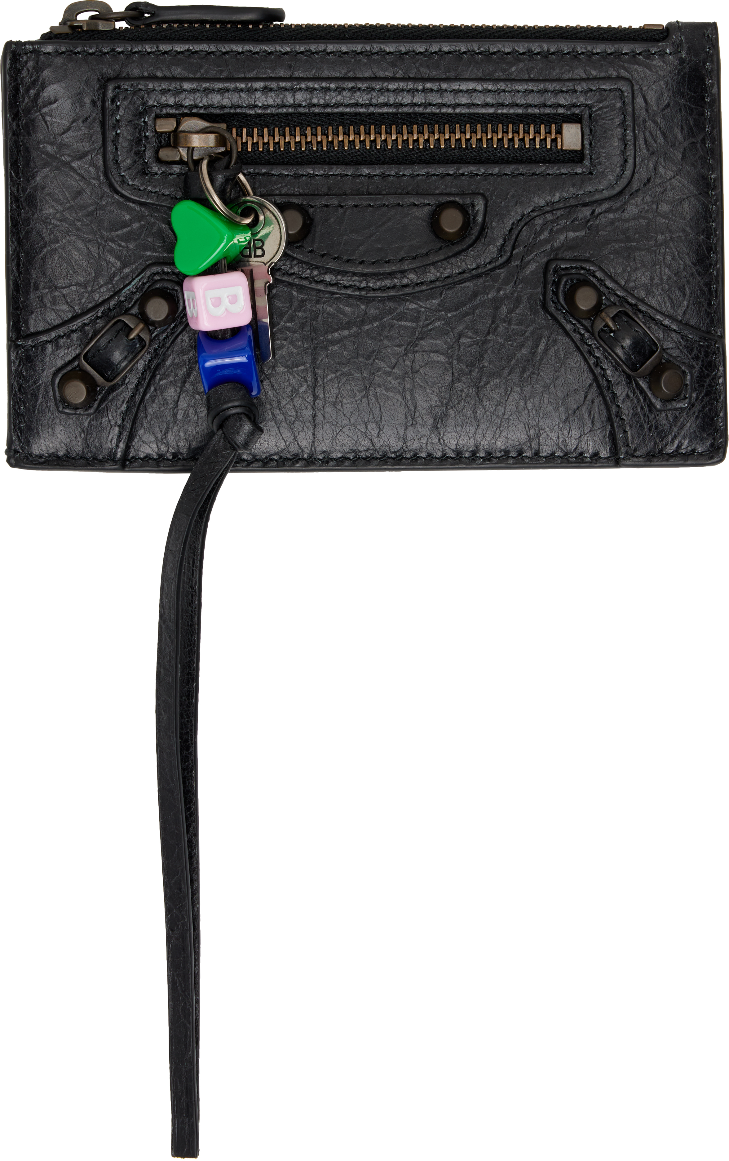 ★BALENCIAGA★ Le City Long Leather Card Holder Black 810607 Balenciaga Le City Long coin and card holder for Women