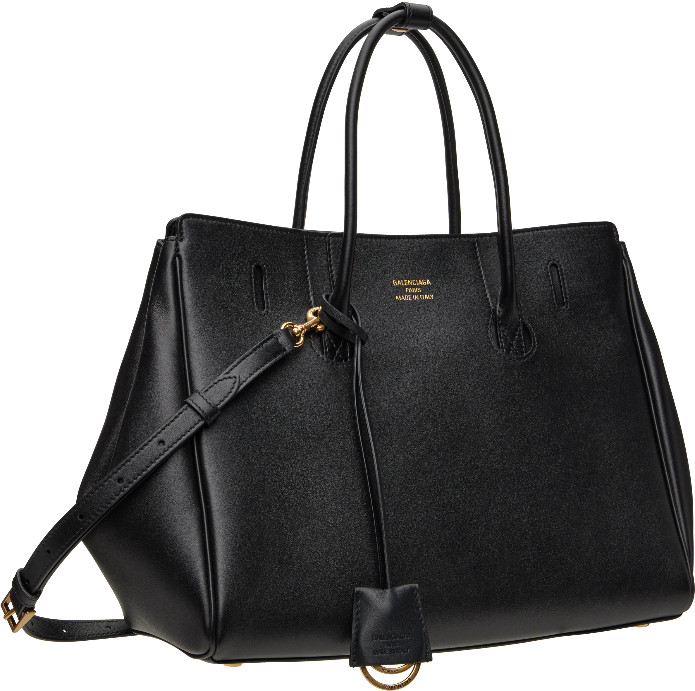 Balenciaga Black Hampton Small Carry All Bag In 1000 Black