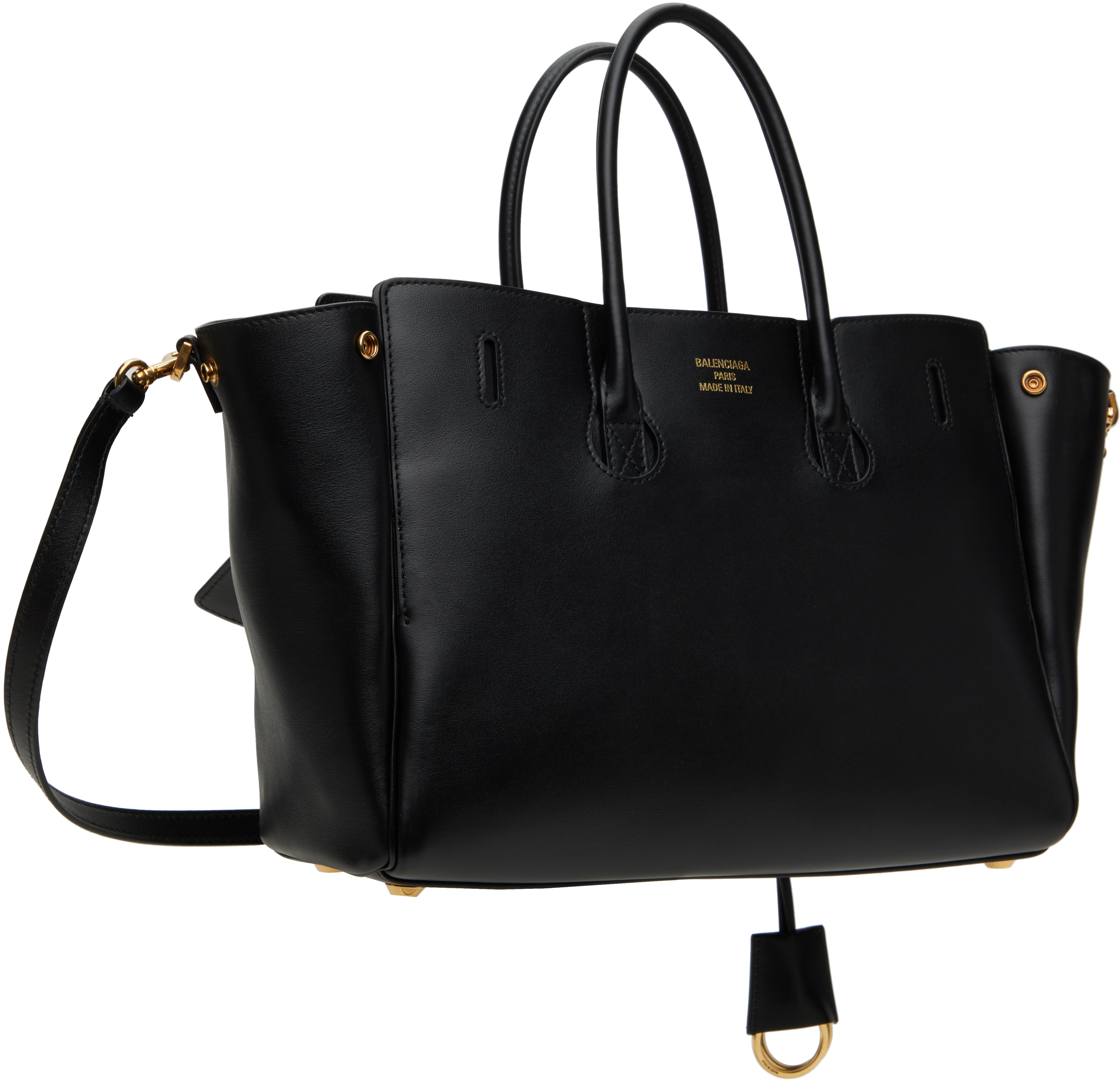 Balenciaga Black Bel Air Small Carry All Bag In 1000 Black