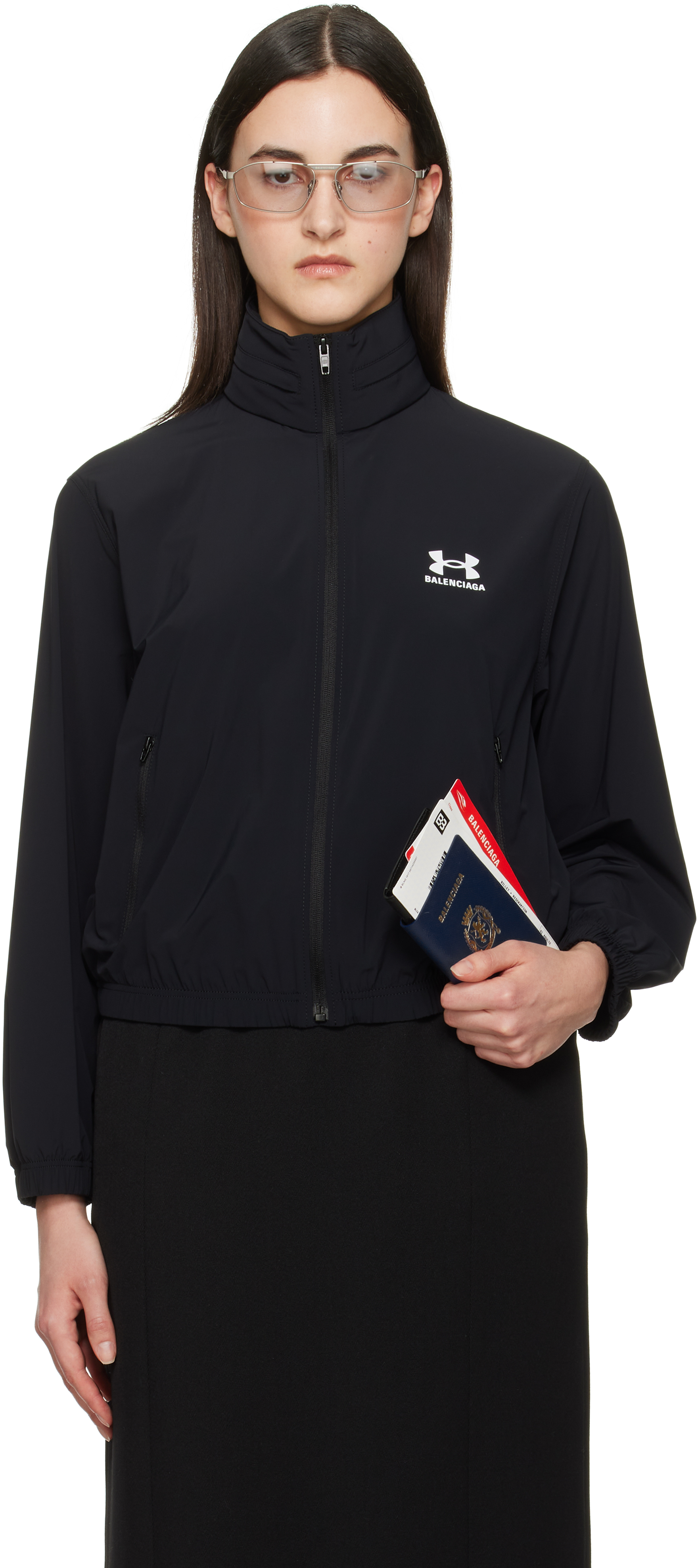 アウターその他 BALENCIAGA Women Outer 817650TPQ38 1000 Black balenciaga-ladies-colourblock-