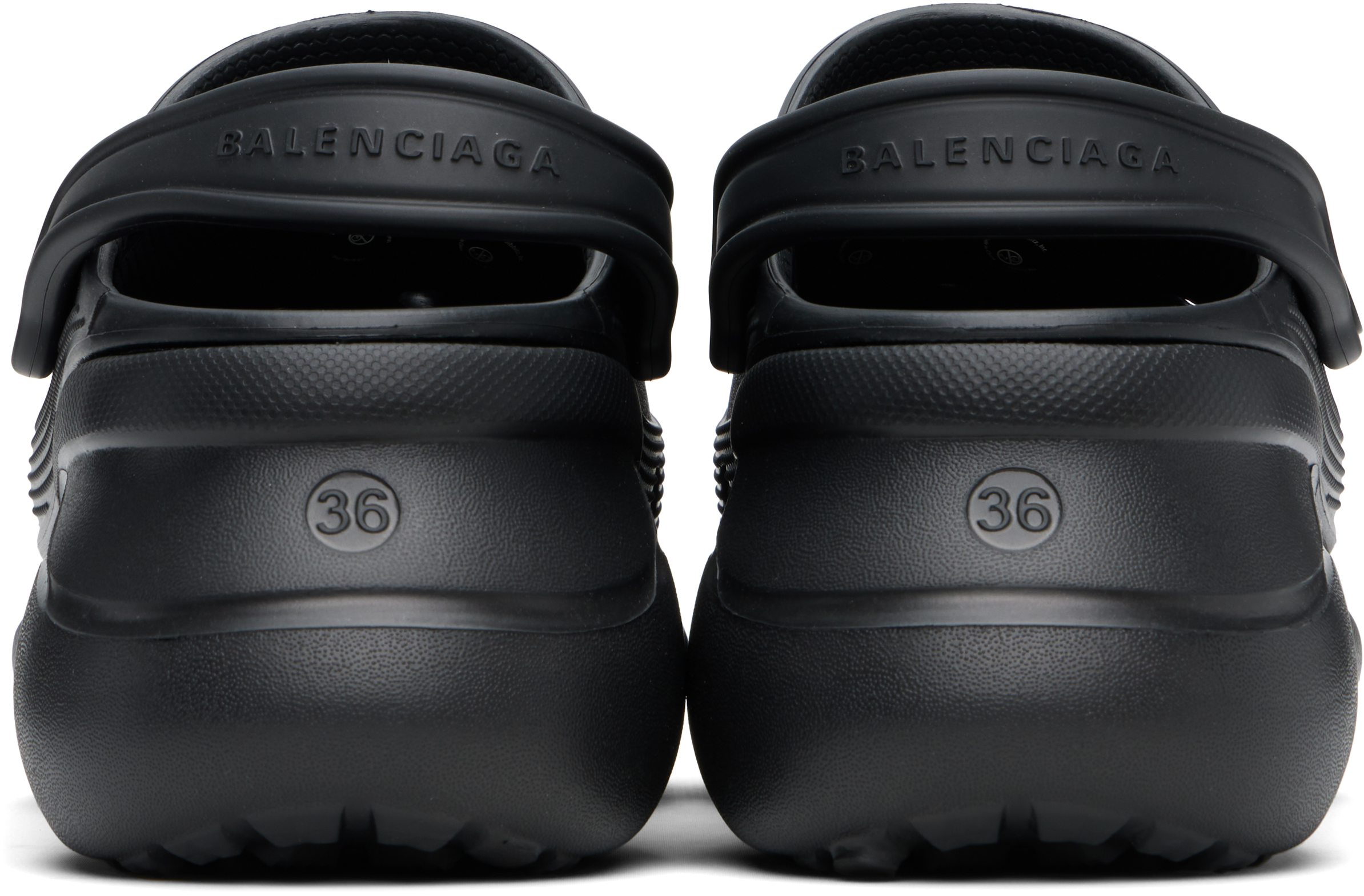Balenciaga Mule Crocs Con Iconici Charm Jibbitz Rimovibili In 1000 Black