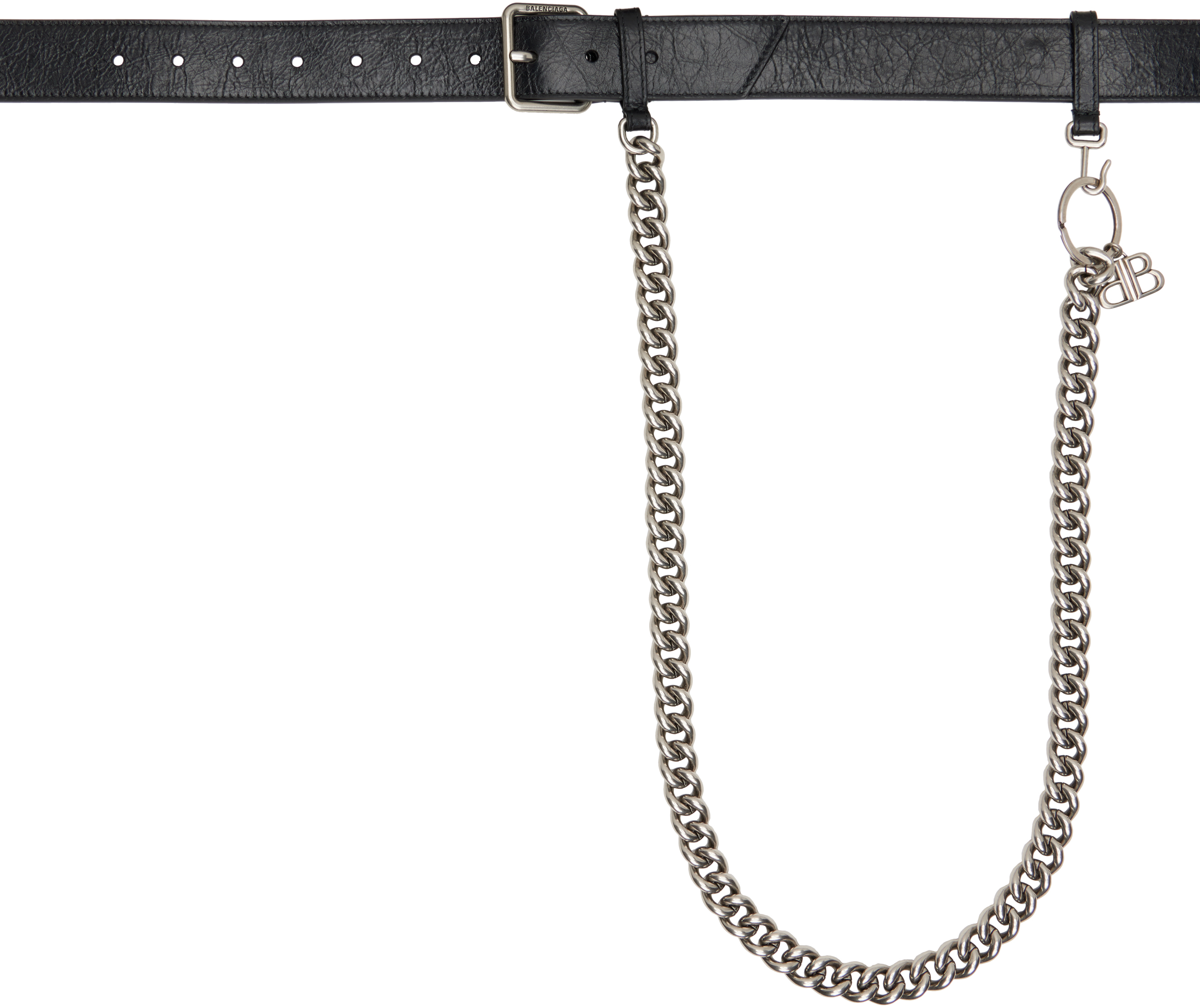 Balenciaga: ブラック Monaco Chain ベルト | SSENSE 日本