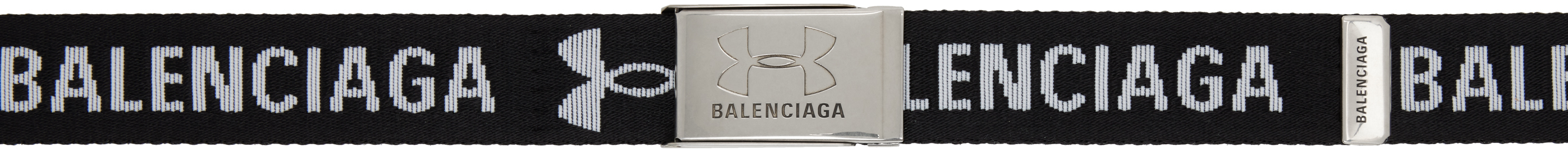 Balenciaga Black Under Armour Edition Skater Belt In 1090