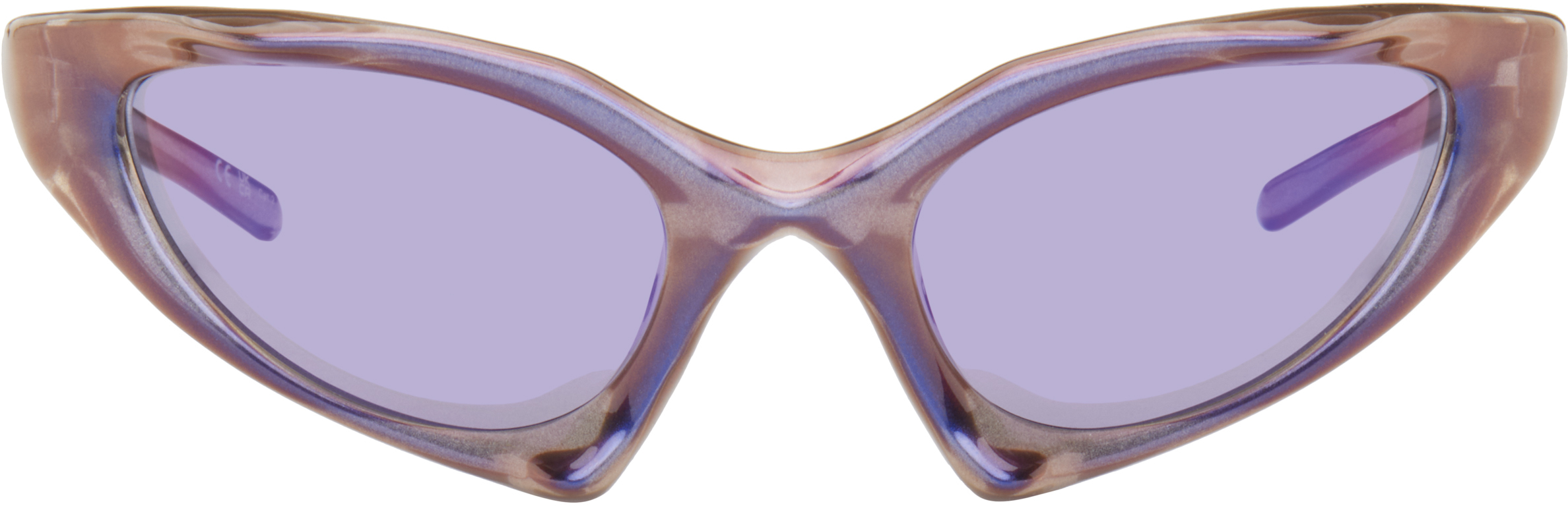 Balenciaga Purple Runner Cat Sunglasses