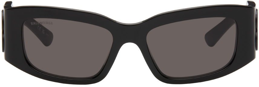 Shop Balenciaga Black Bossy Sunglasses In Black-black-grey