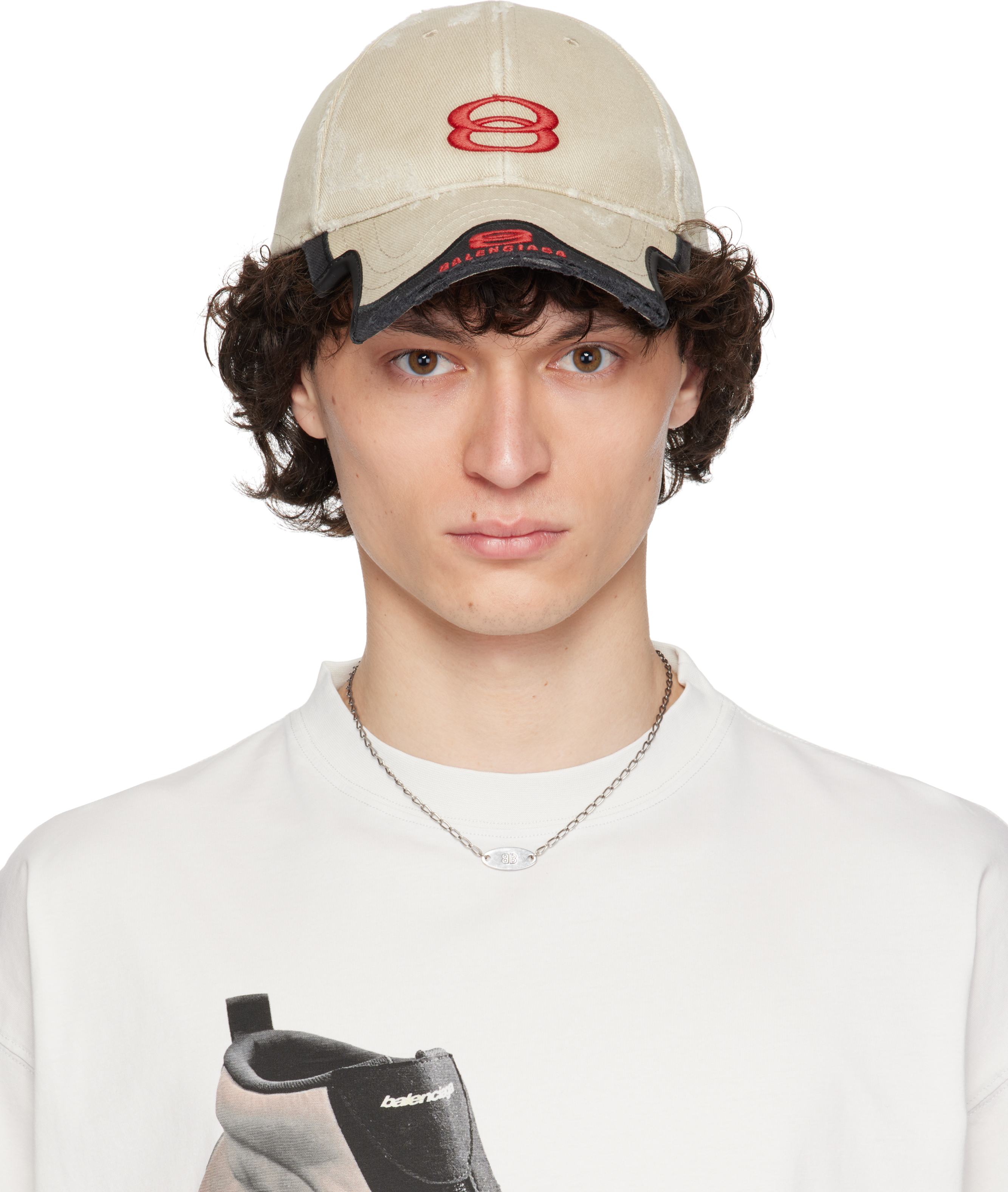 Balenciaga: ベージュ Under Armourエディション Double Unity