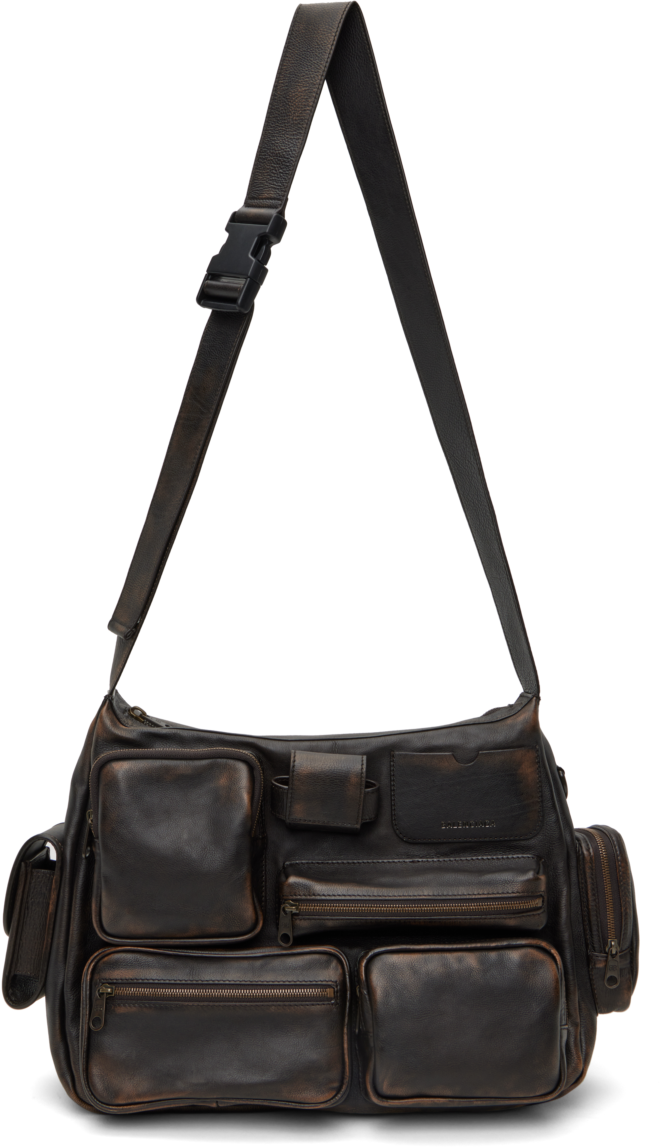 Balenciaga Brown Superbusy Messenger Bag In 9862