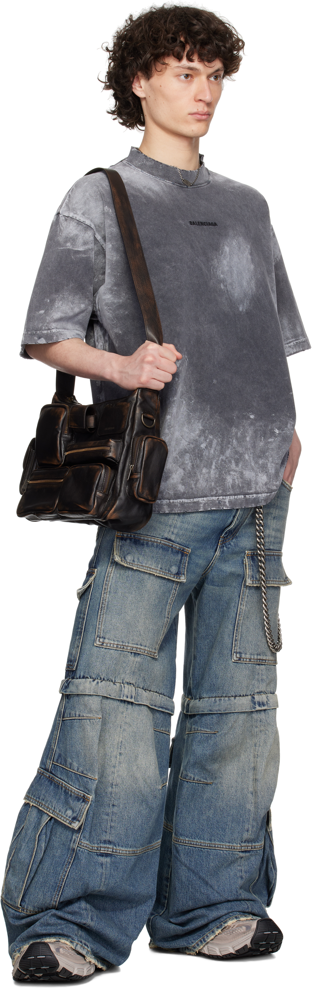 Balenciaga Brown Superbusy Messenger Bag In 9862