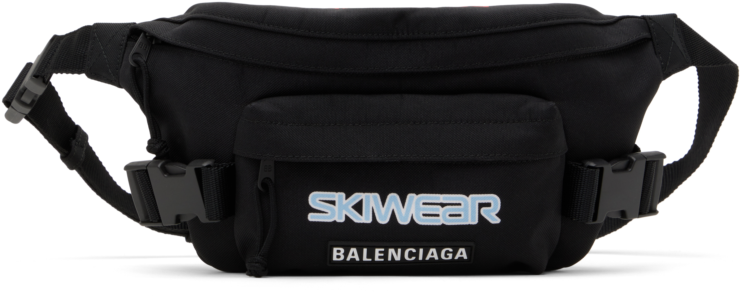 Balenciaga: ブラック Ski ベルトバッグ | SSENSE 日本