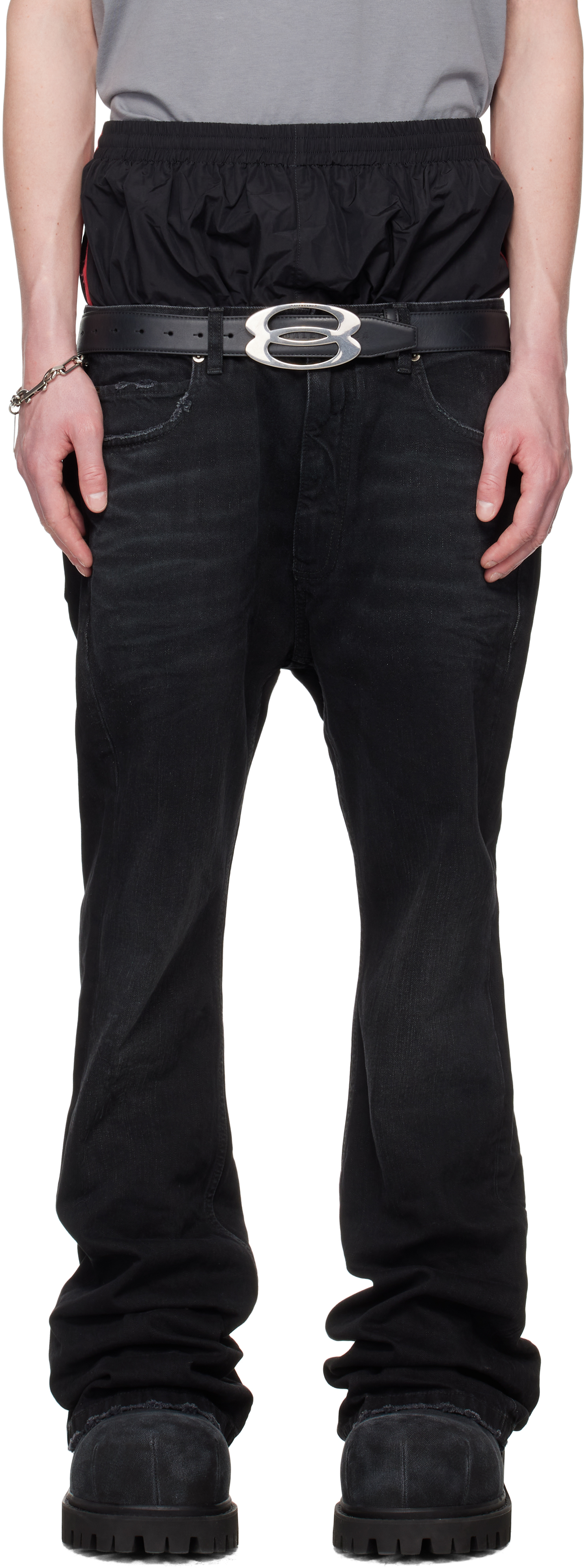 Black Layered Jeans