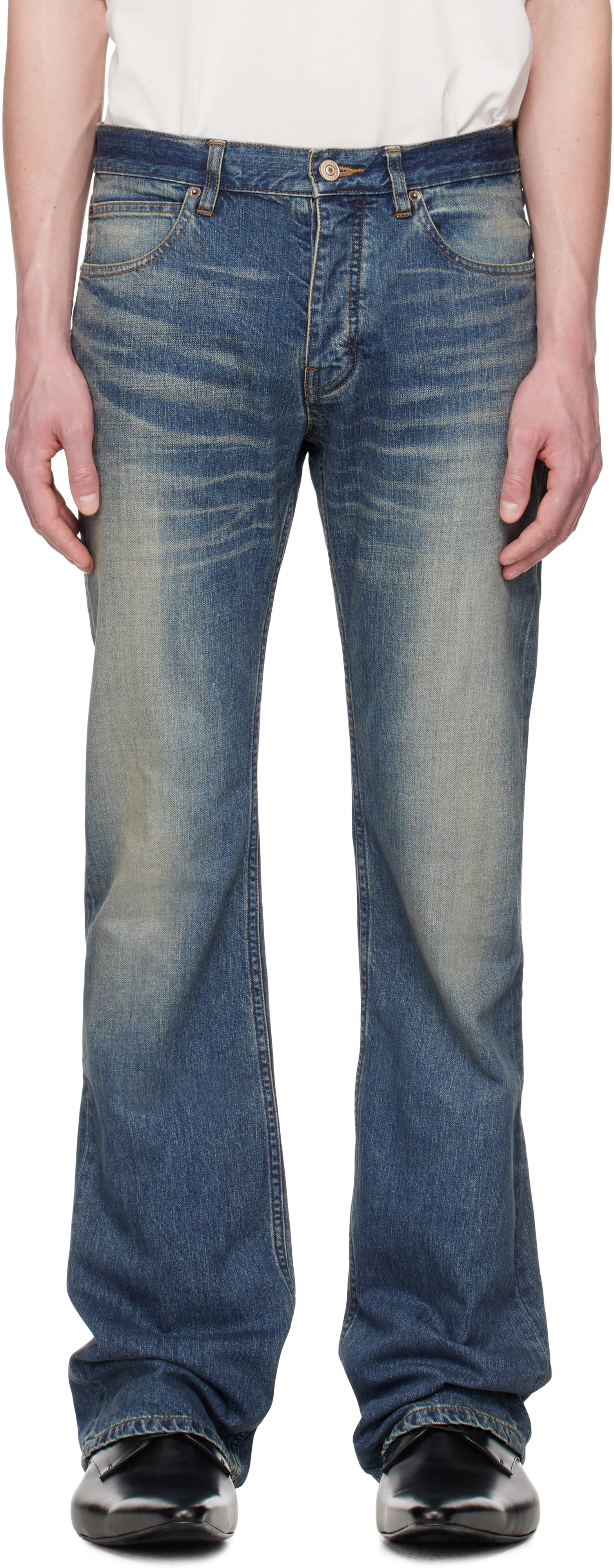 Blue Straight Fit Jeans