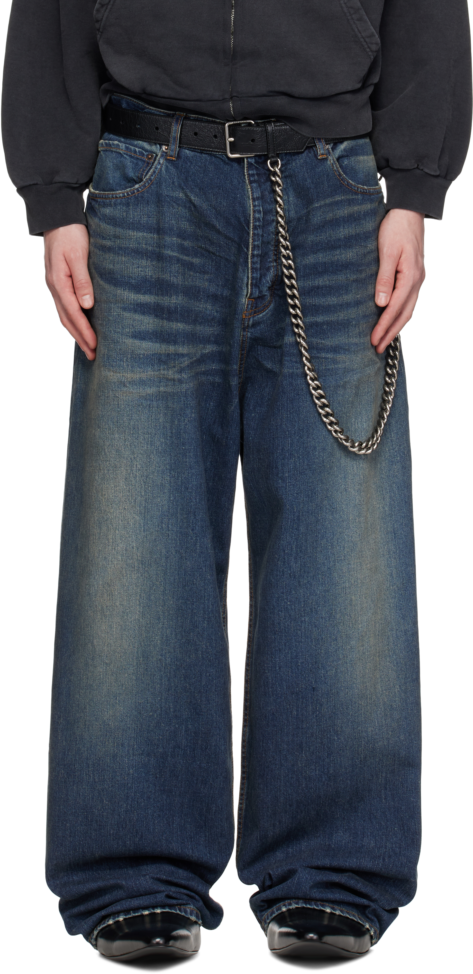 BALENCIAGA BLUE BAGGY JEANS