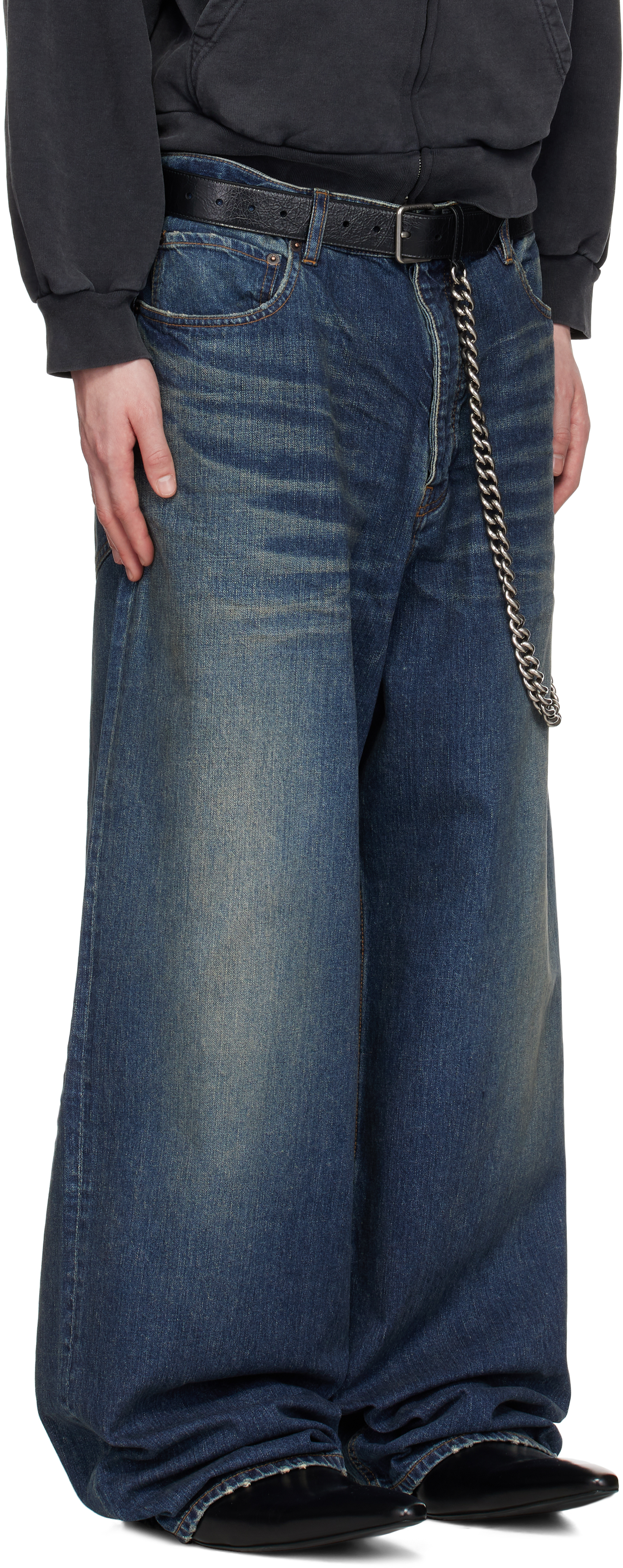 BALENCIAGA BLUE BAGGY JEANS