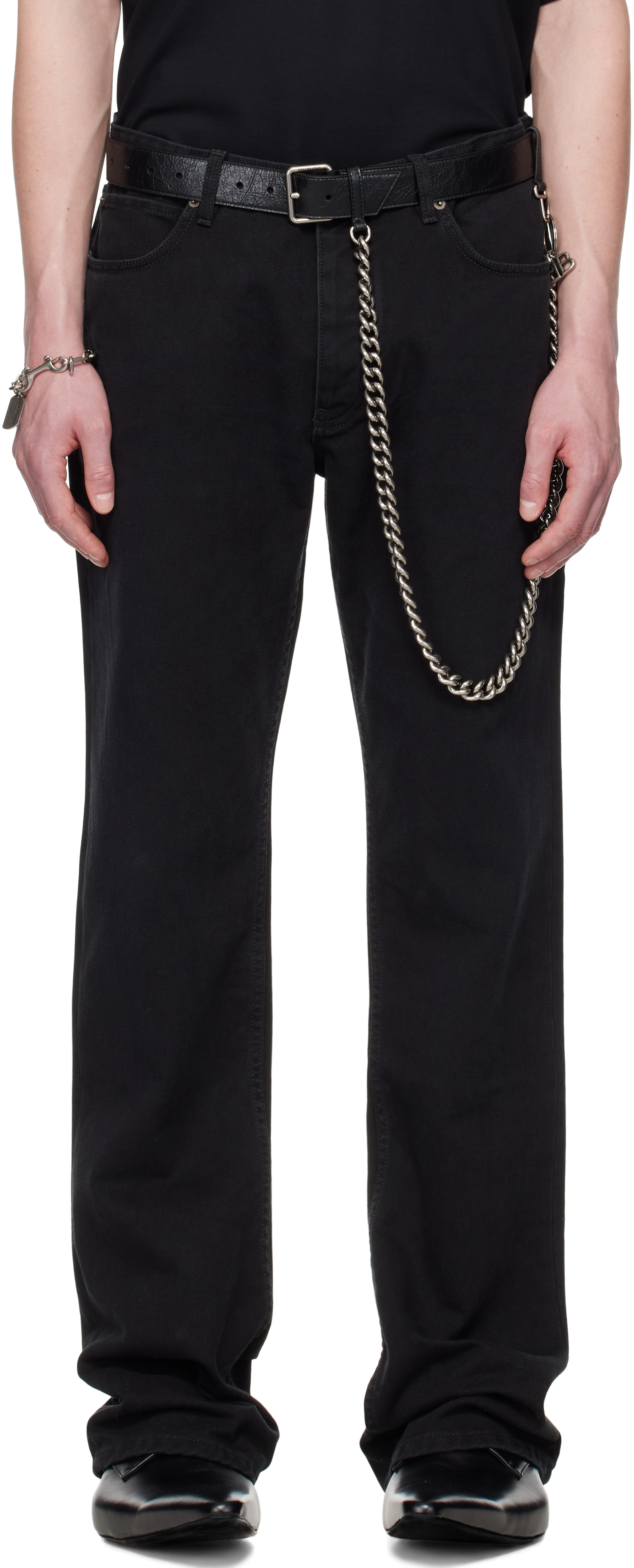 Black Straight Fit Jeans