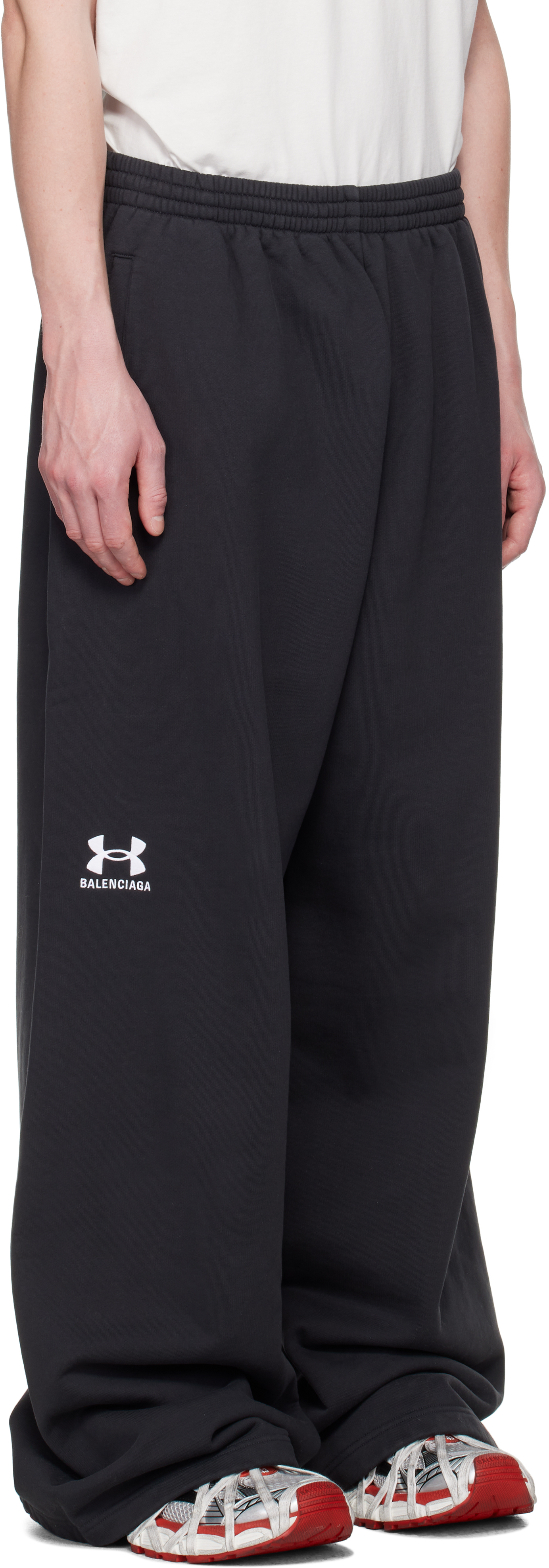 Balenciaga Black Under Armour Edition Baggy Sweatpants In Black