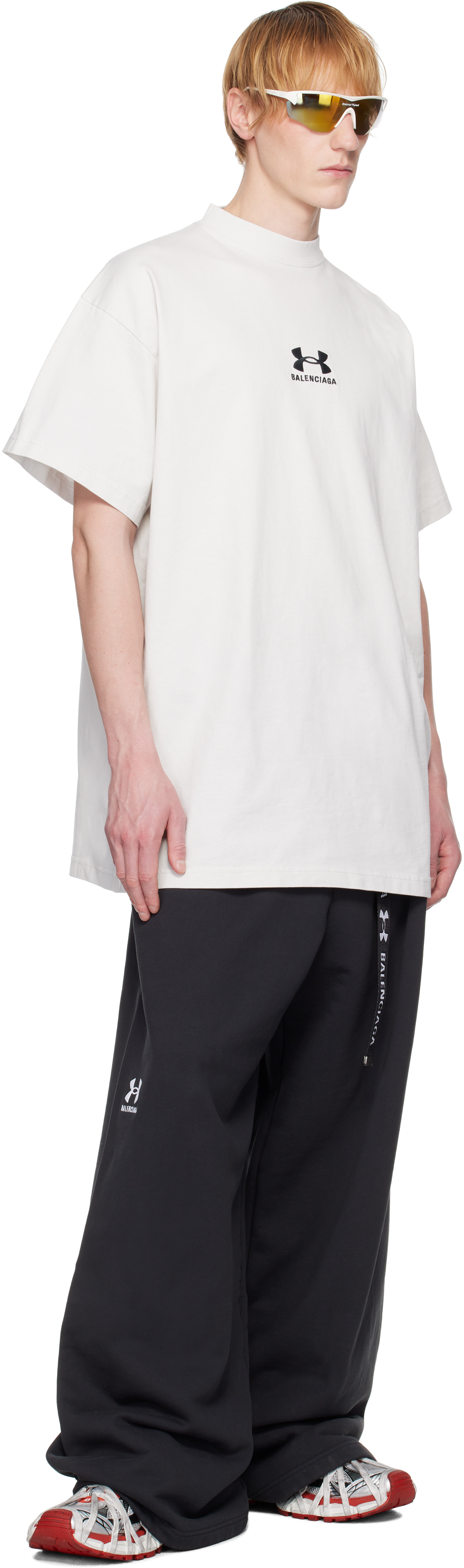 Balenciaga Black Under Armour Edition Baggy Sweatpants In Black