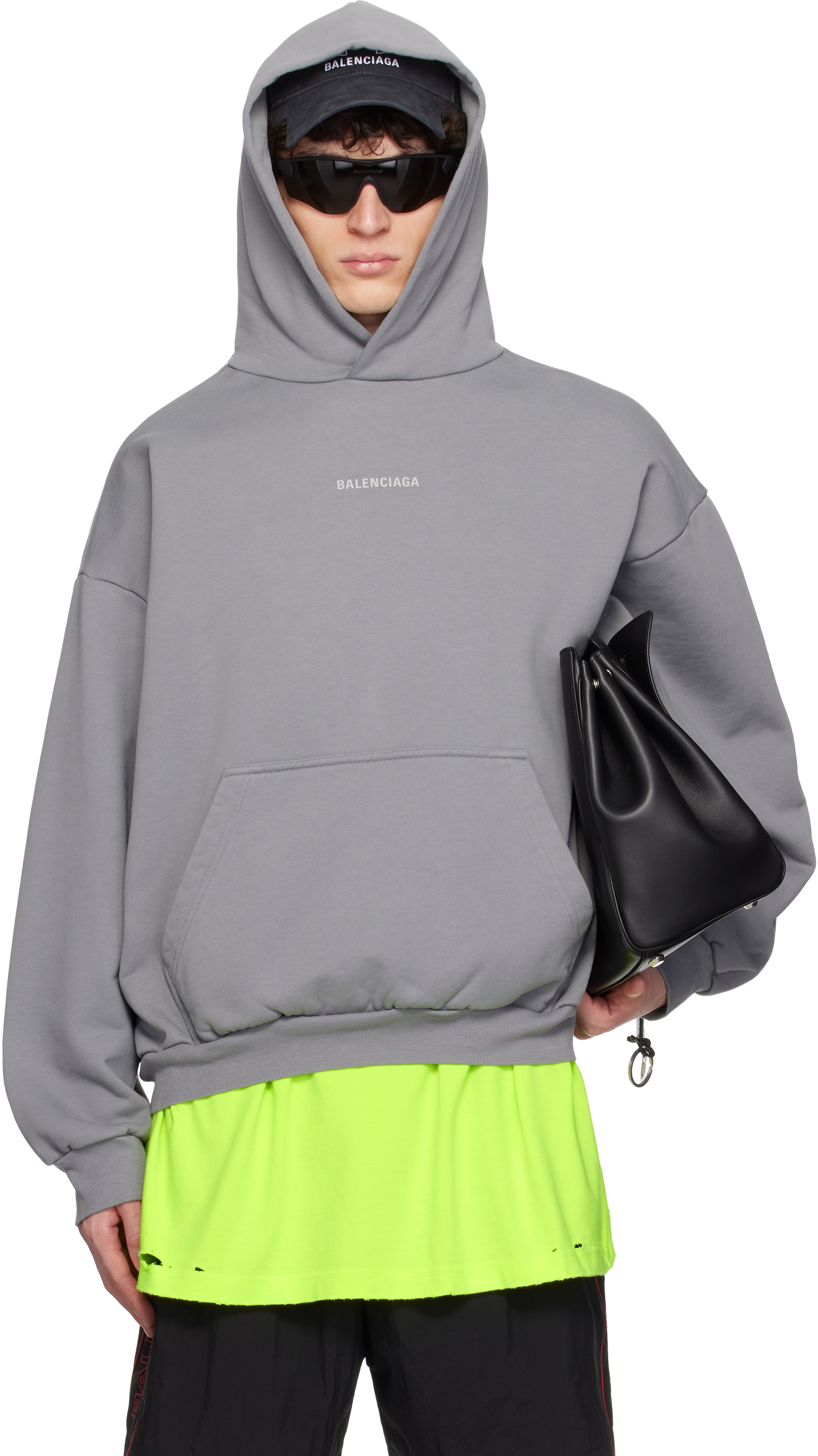 Gray Reflective Moll Arch Medium Fit Hoodie