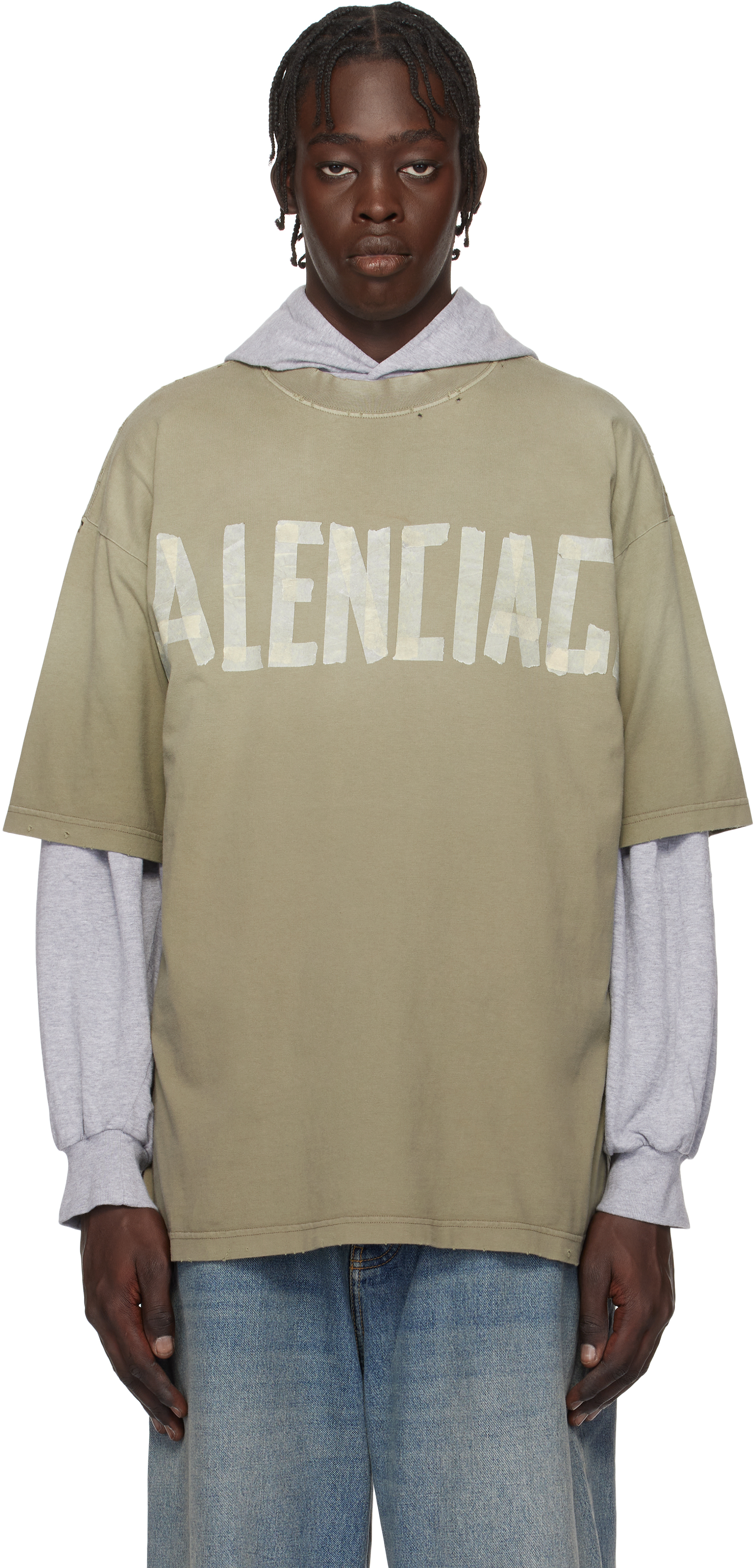 Taupe New Tape Type Medium Fit T-shirt